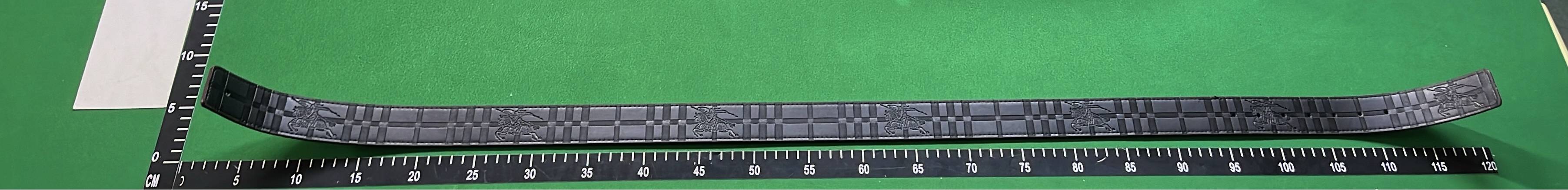 Burberry Check Belt with Monogram Buckle - Classic Men's Accessory