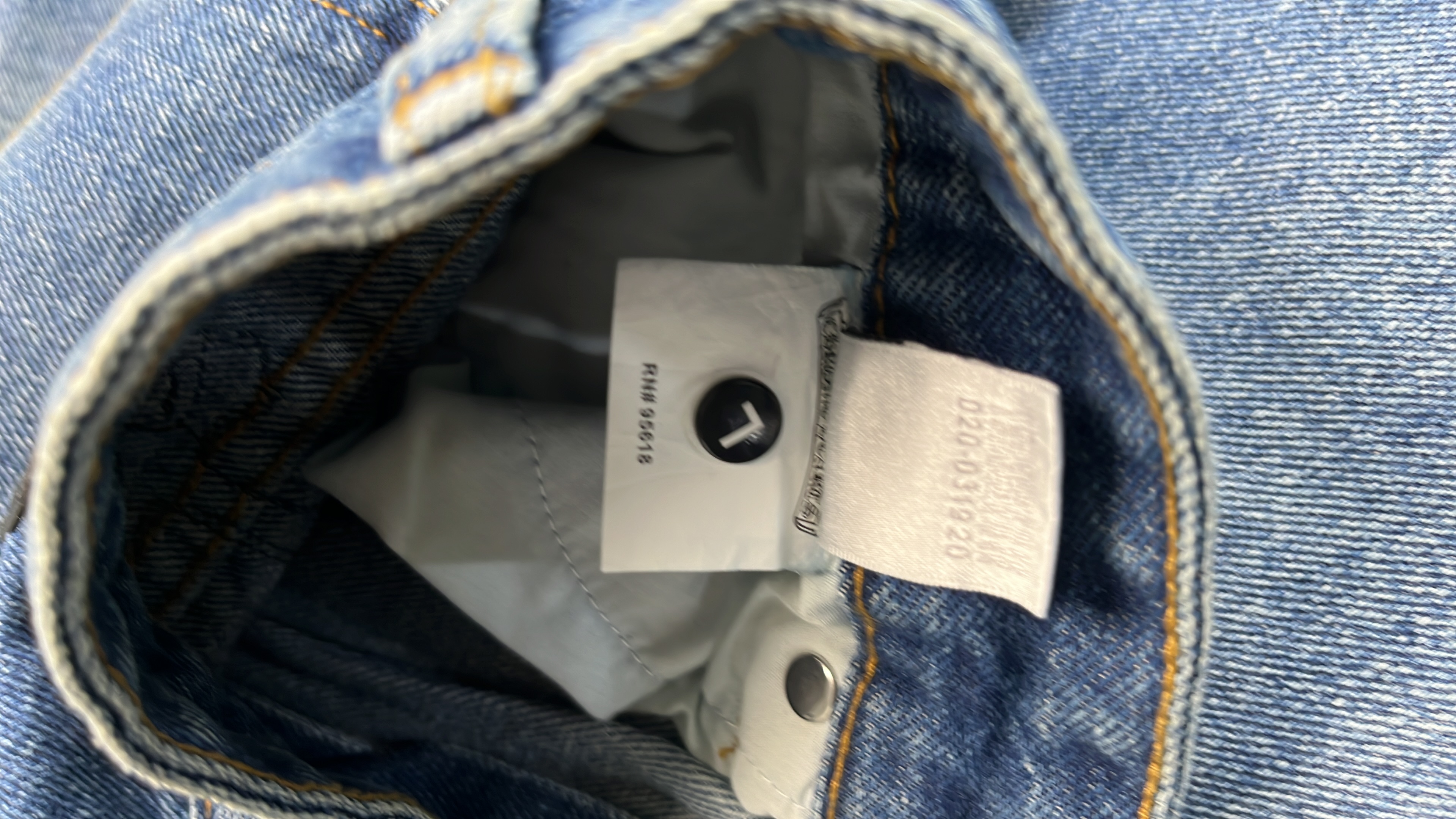 NoStylist Embroidered Denim Pants with Cross and Graphic Design