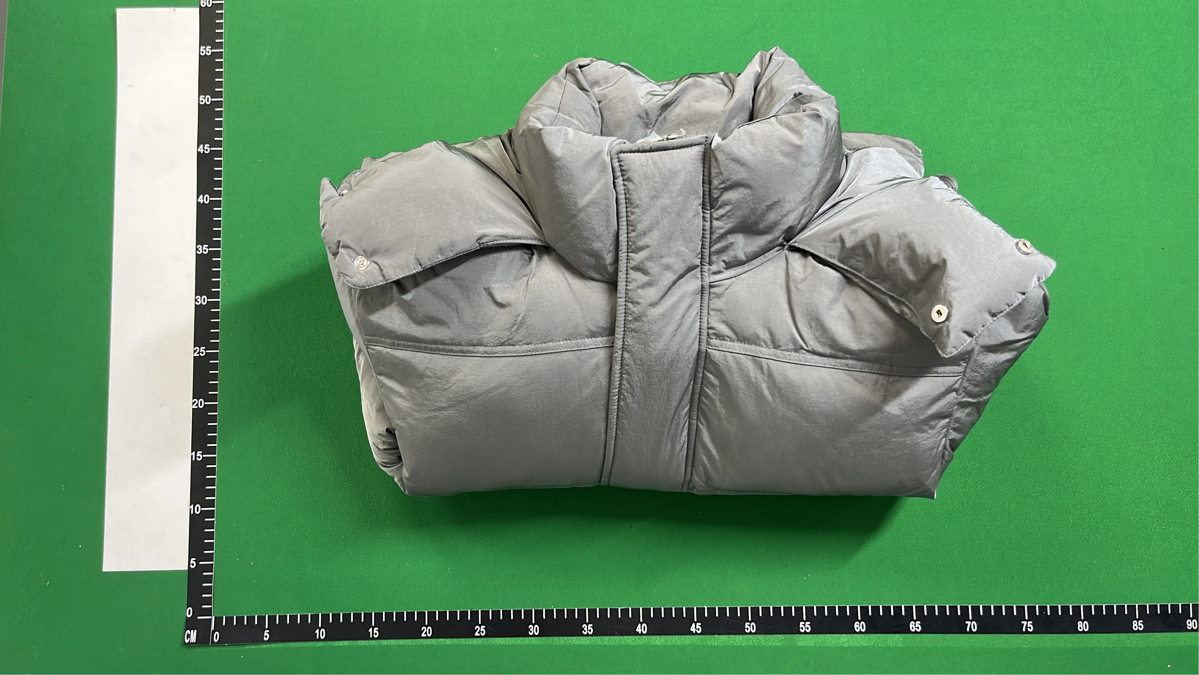 Men's Down Jacket with Hood - Gray, Black, White