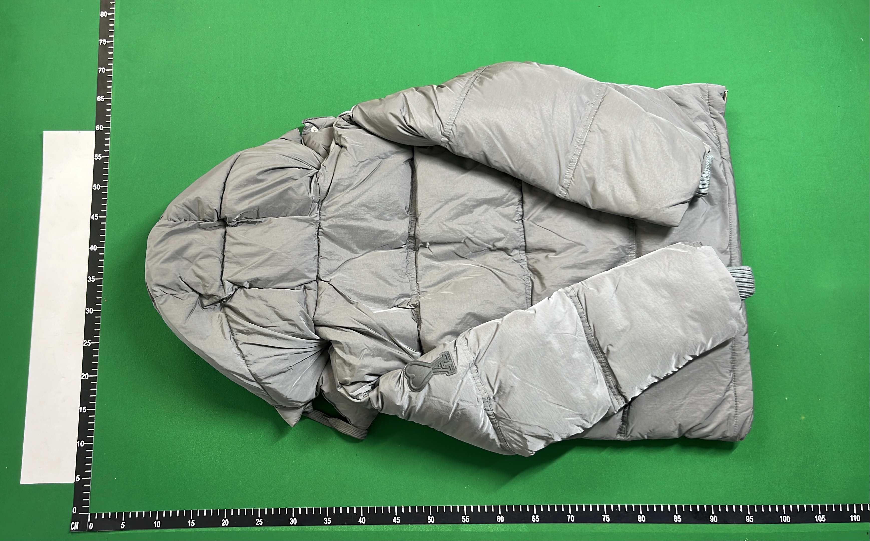 Men's Down Jacket with Hood - Gray, Black, White