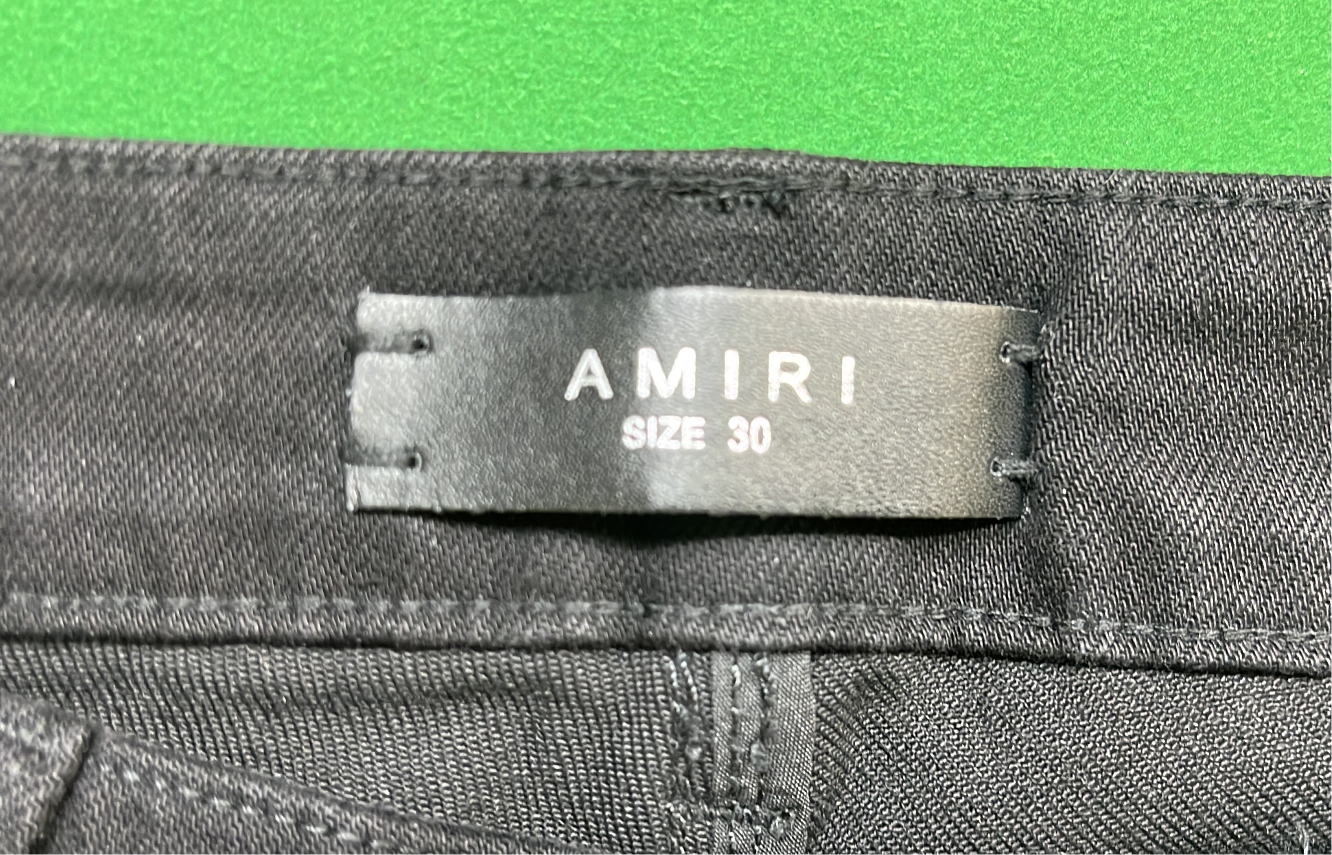 AM1241 Distressed Black Skinny Jeans with Rips and Embroidery