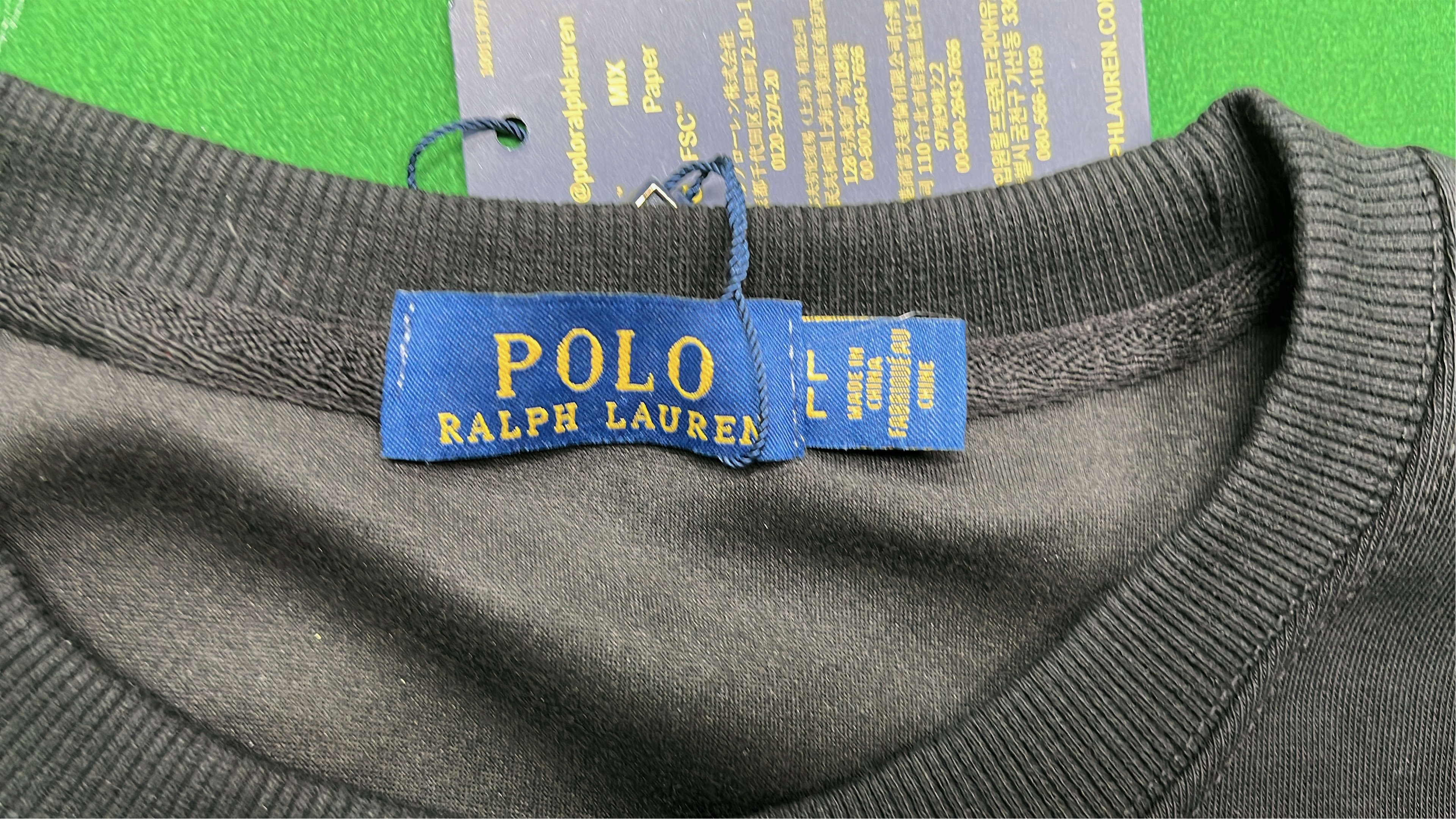 Polo Ralph Lauren White Crewneck Sweatshirt with Logo