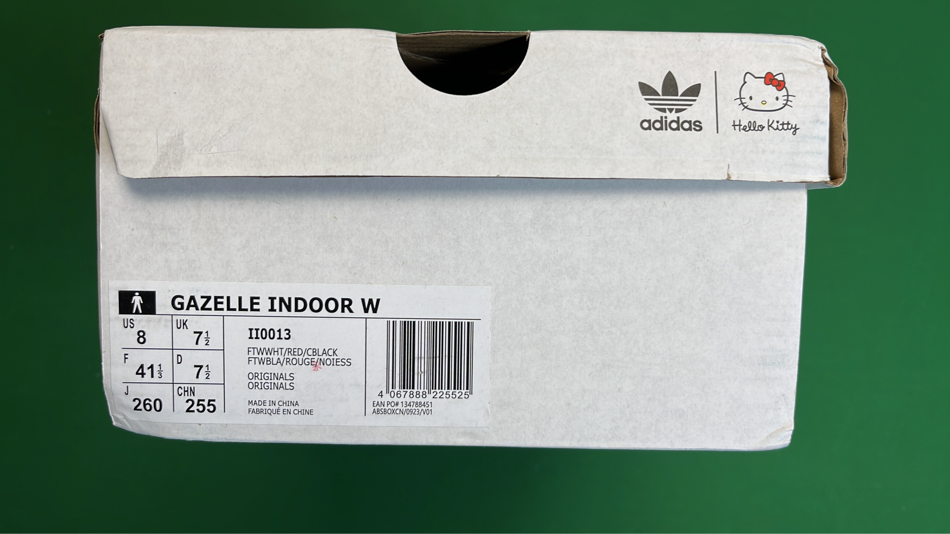 Adidas Gazelle Hello Kitty White Red Sneakers