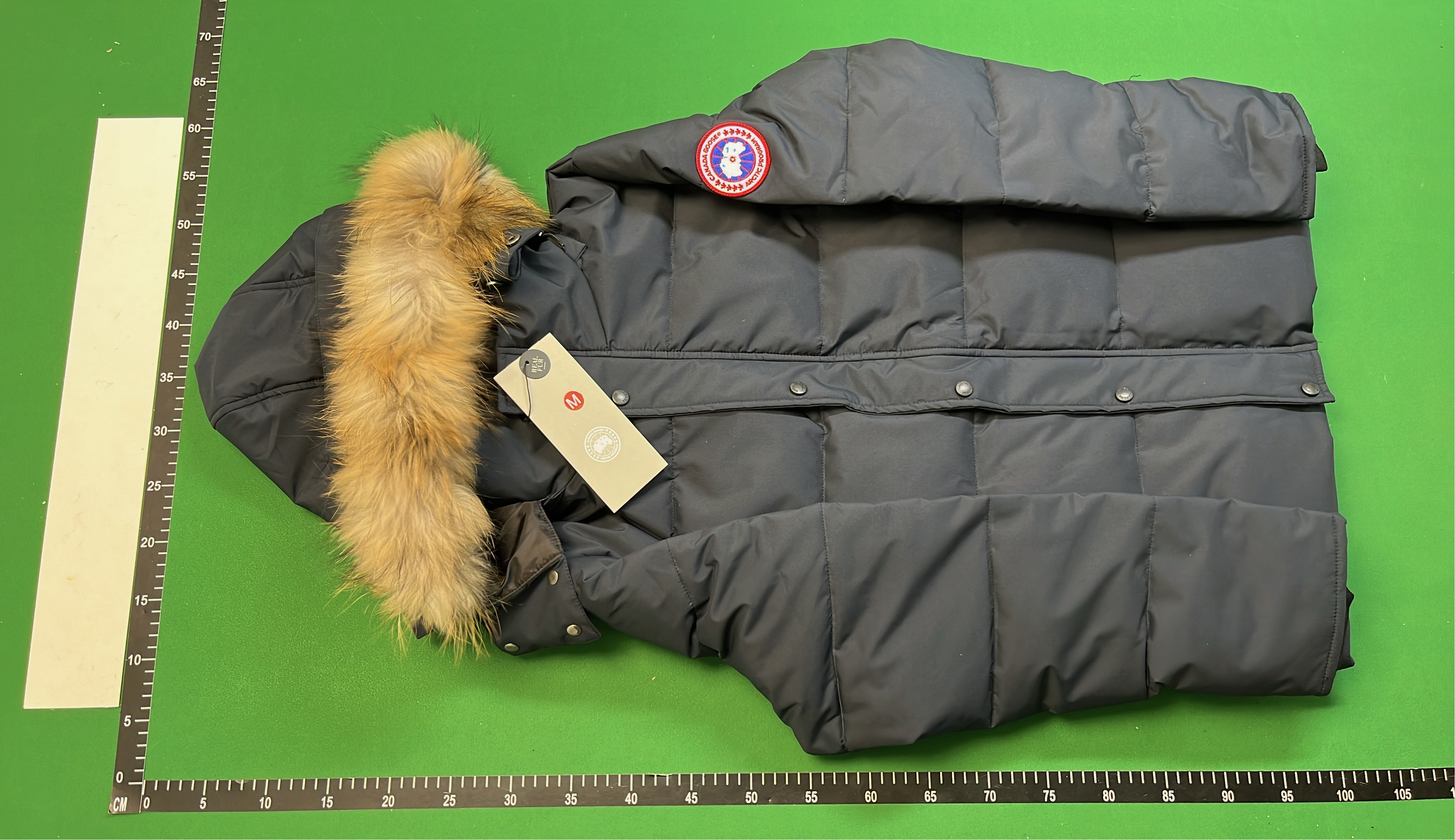 Canada Goose Black Down Jacket with Fur Trim Hood