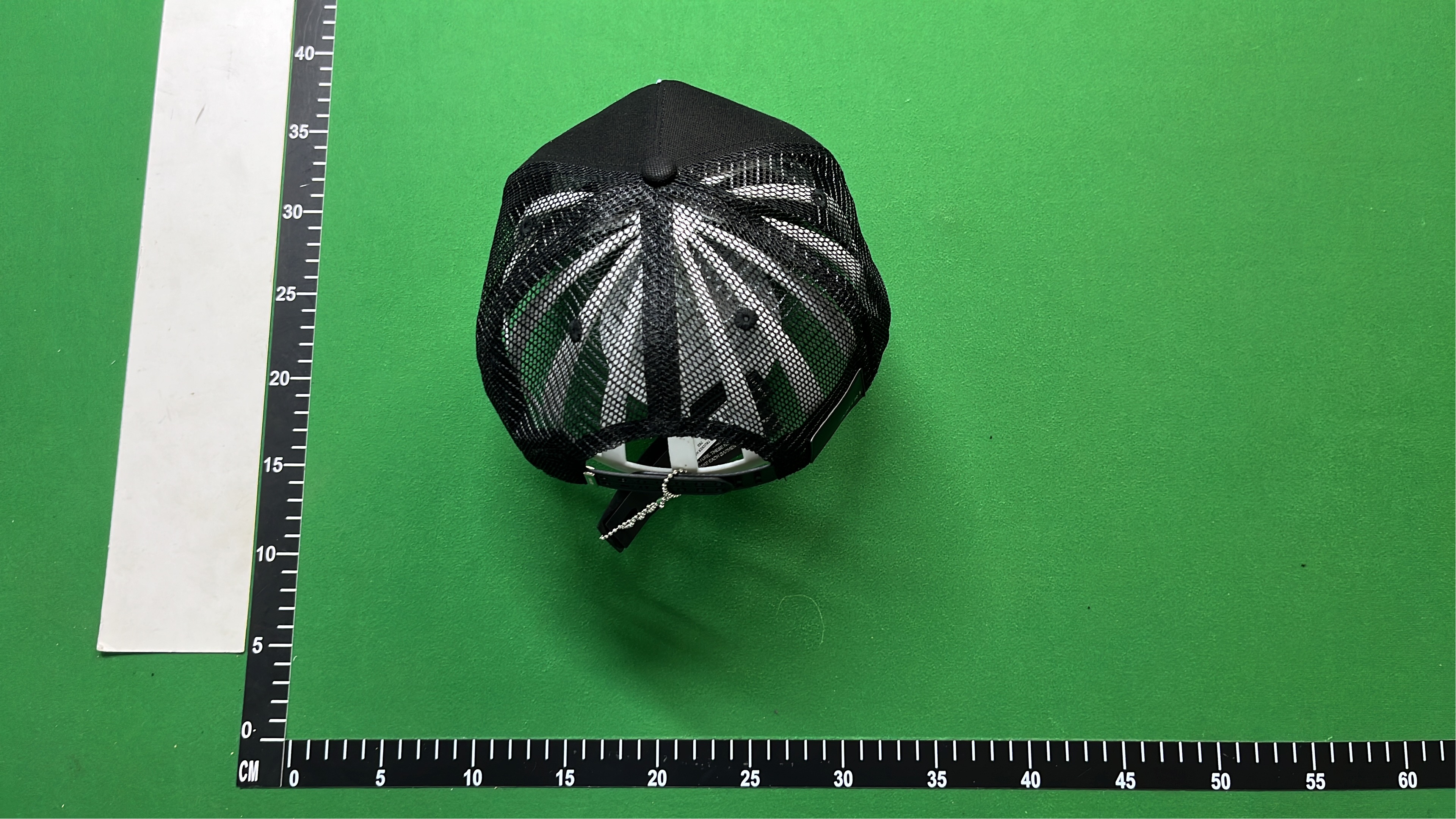 AMIRI Black Mesh Trucker Hat with Logo Embroidery