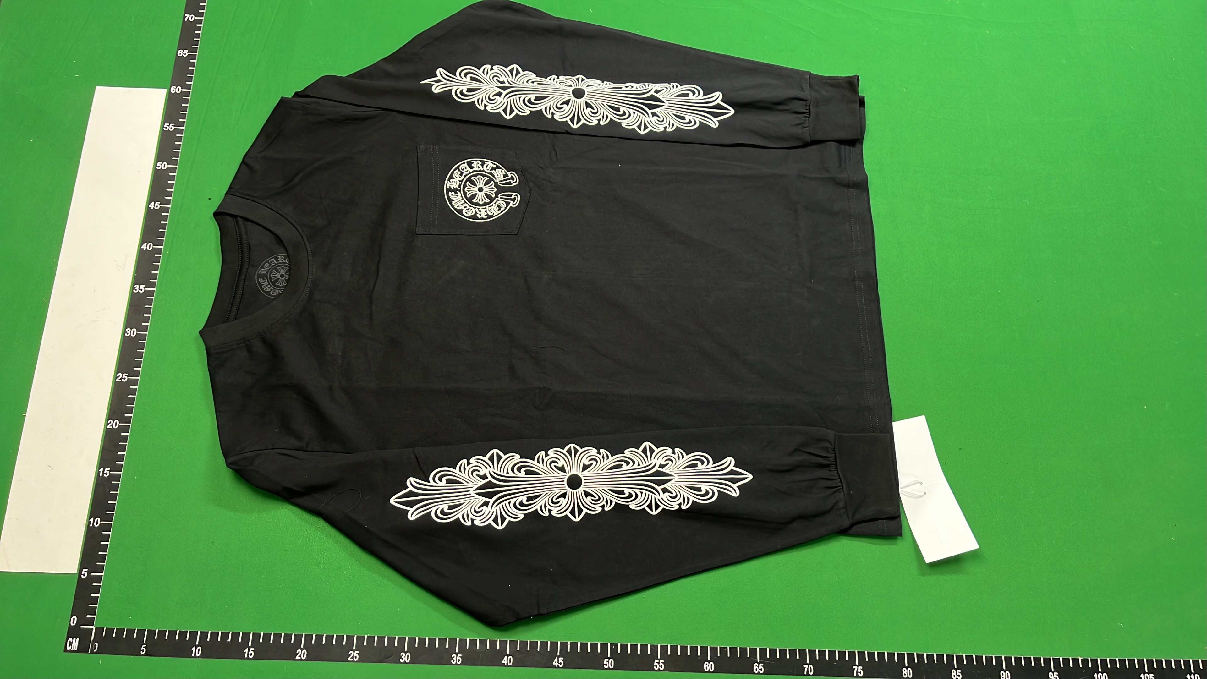 Black Long Sleeve Top with Flowing Fabric