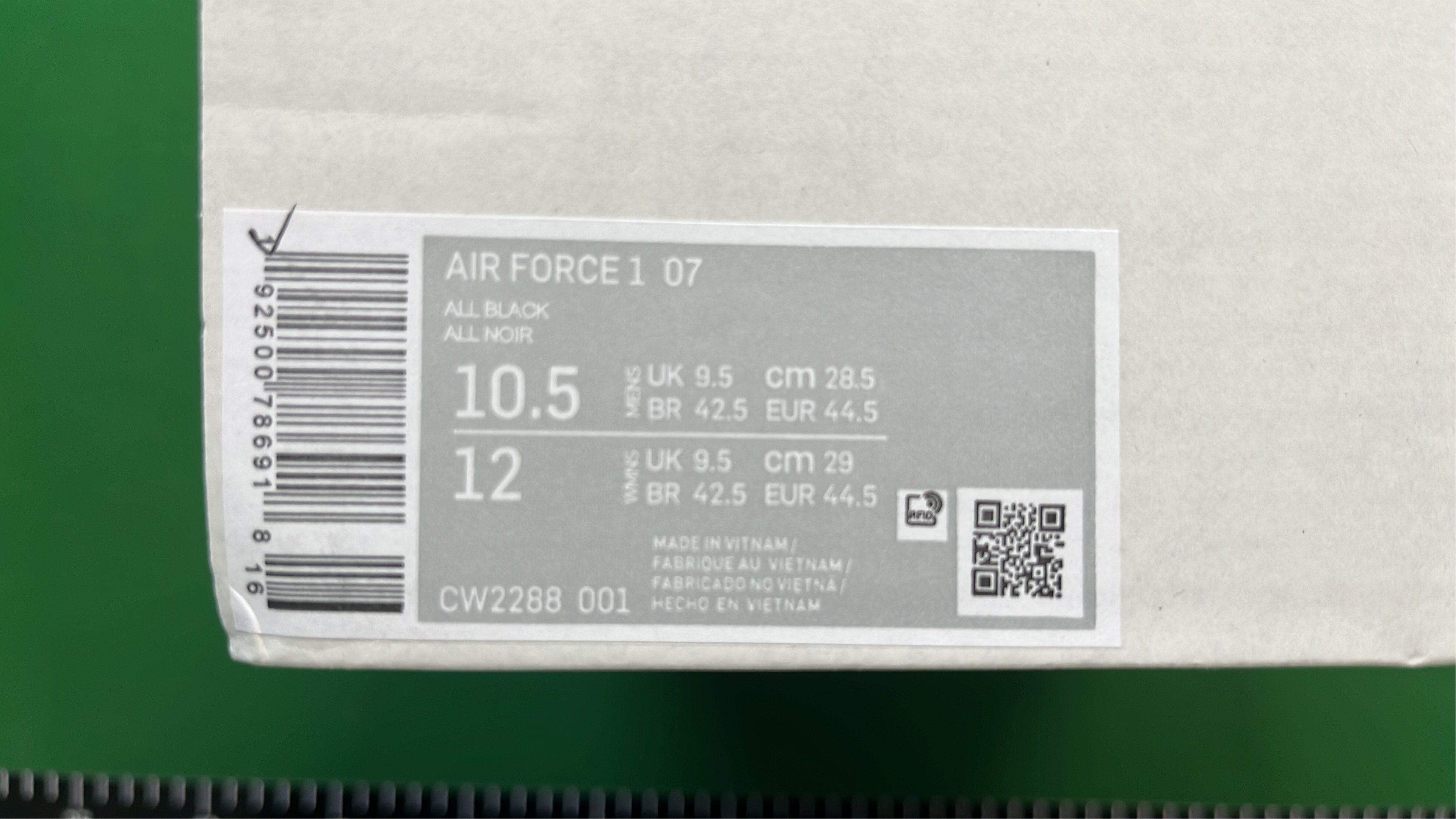 Nike Air Force 1 Low White and Black Sneakers
