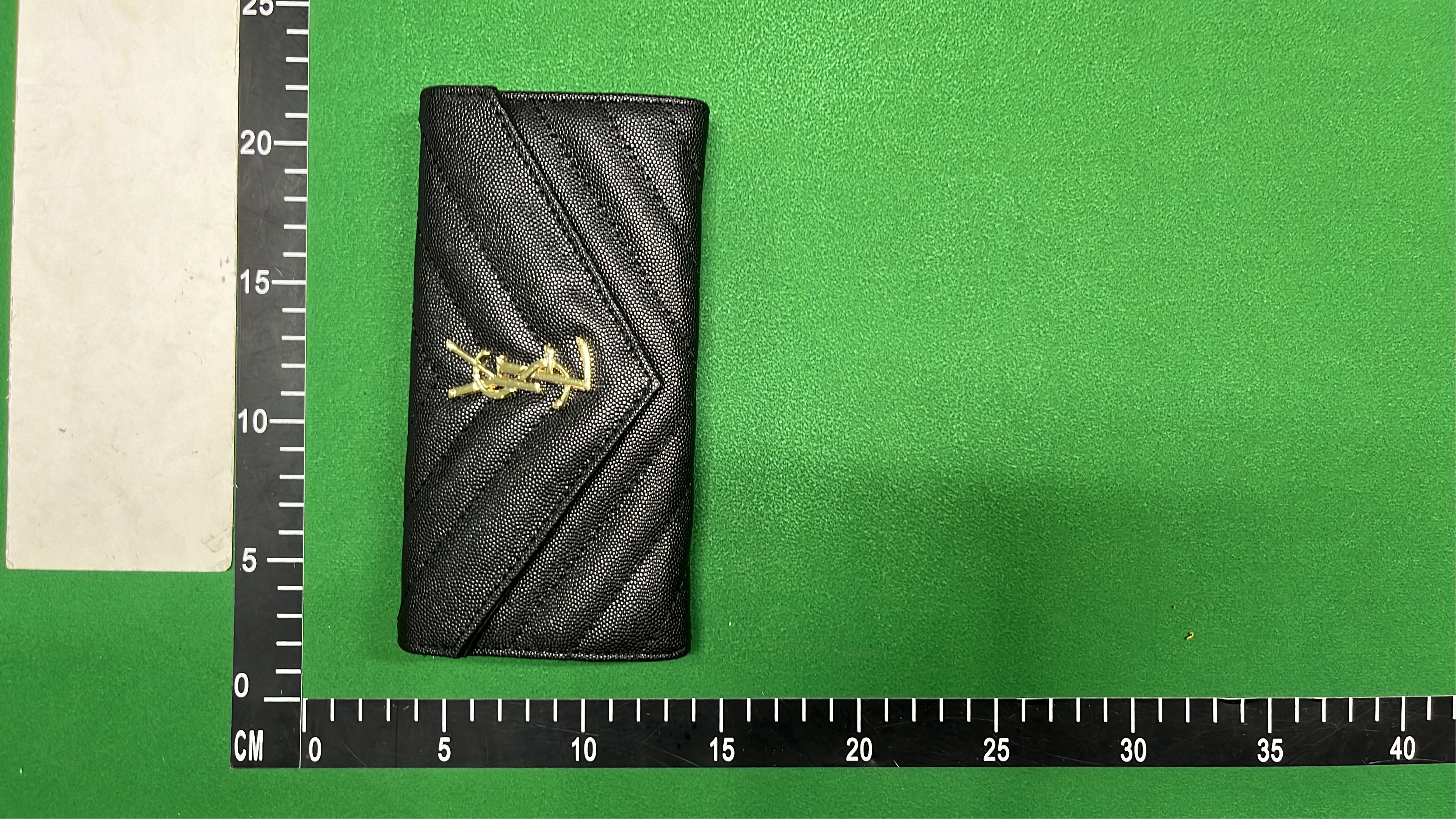 Saint Laurent Black Monogram Clutch Bag