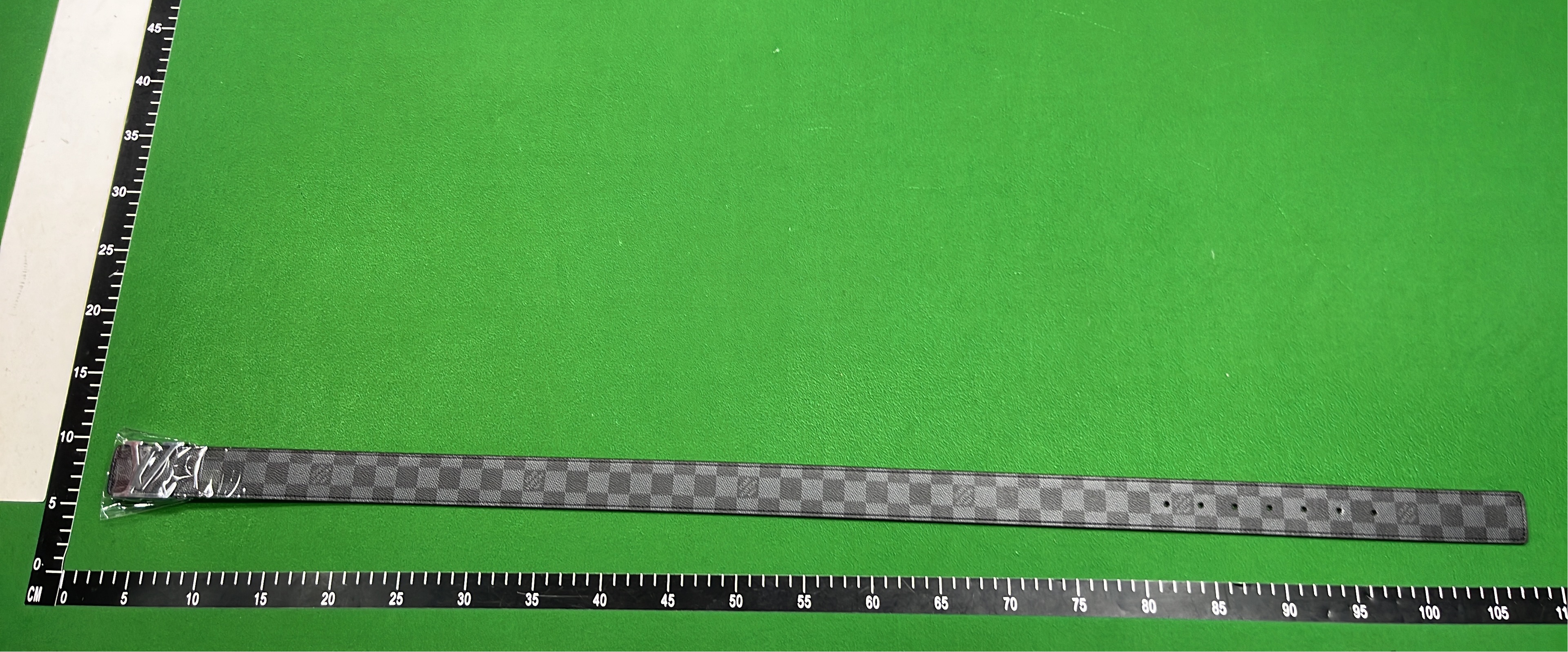 LV Monogram Belt with Silver Buckle
