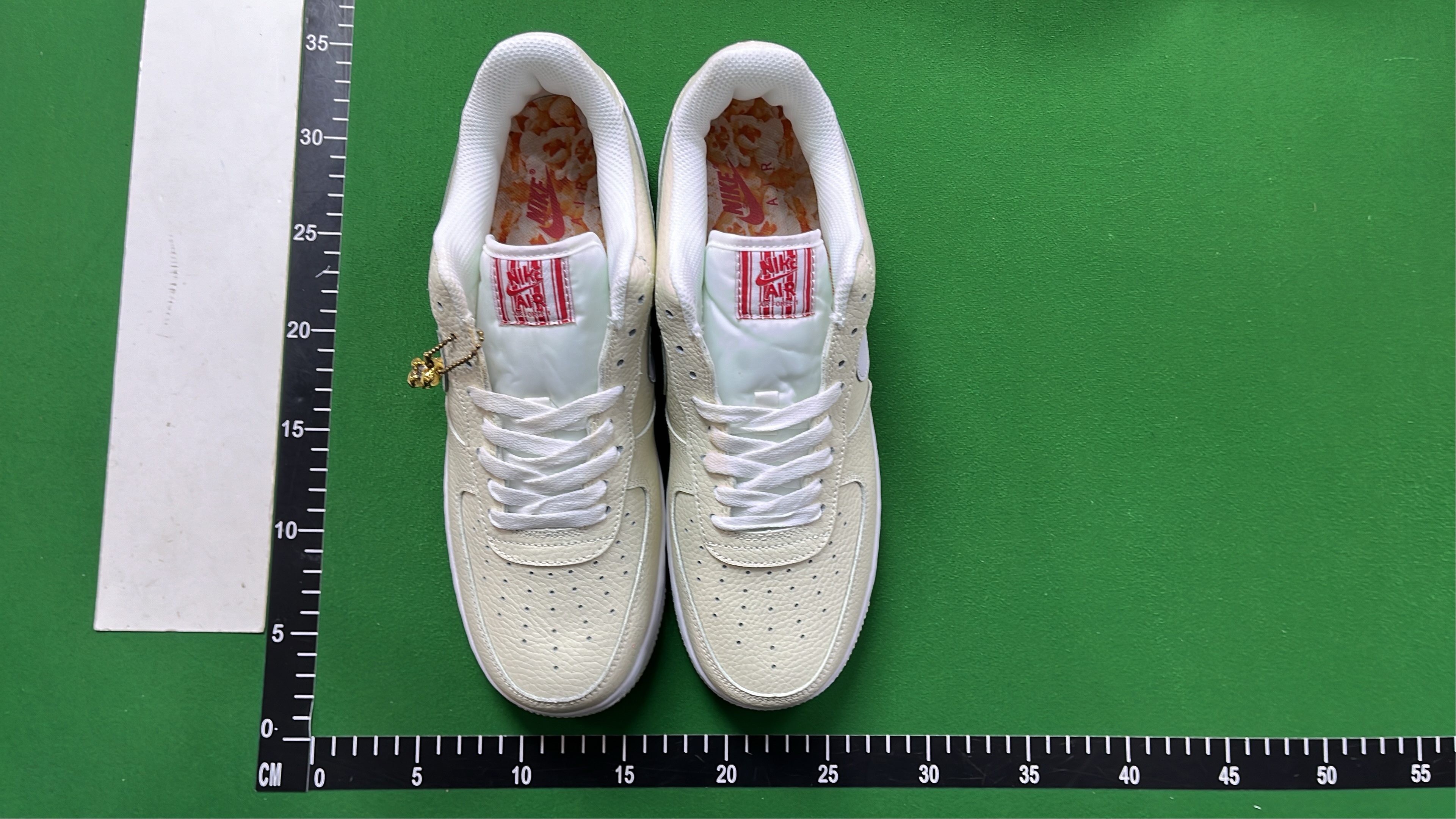 Nike Air Force 1 Low White Black Gold Sneakers