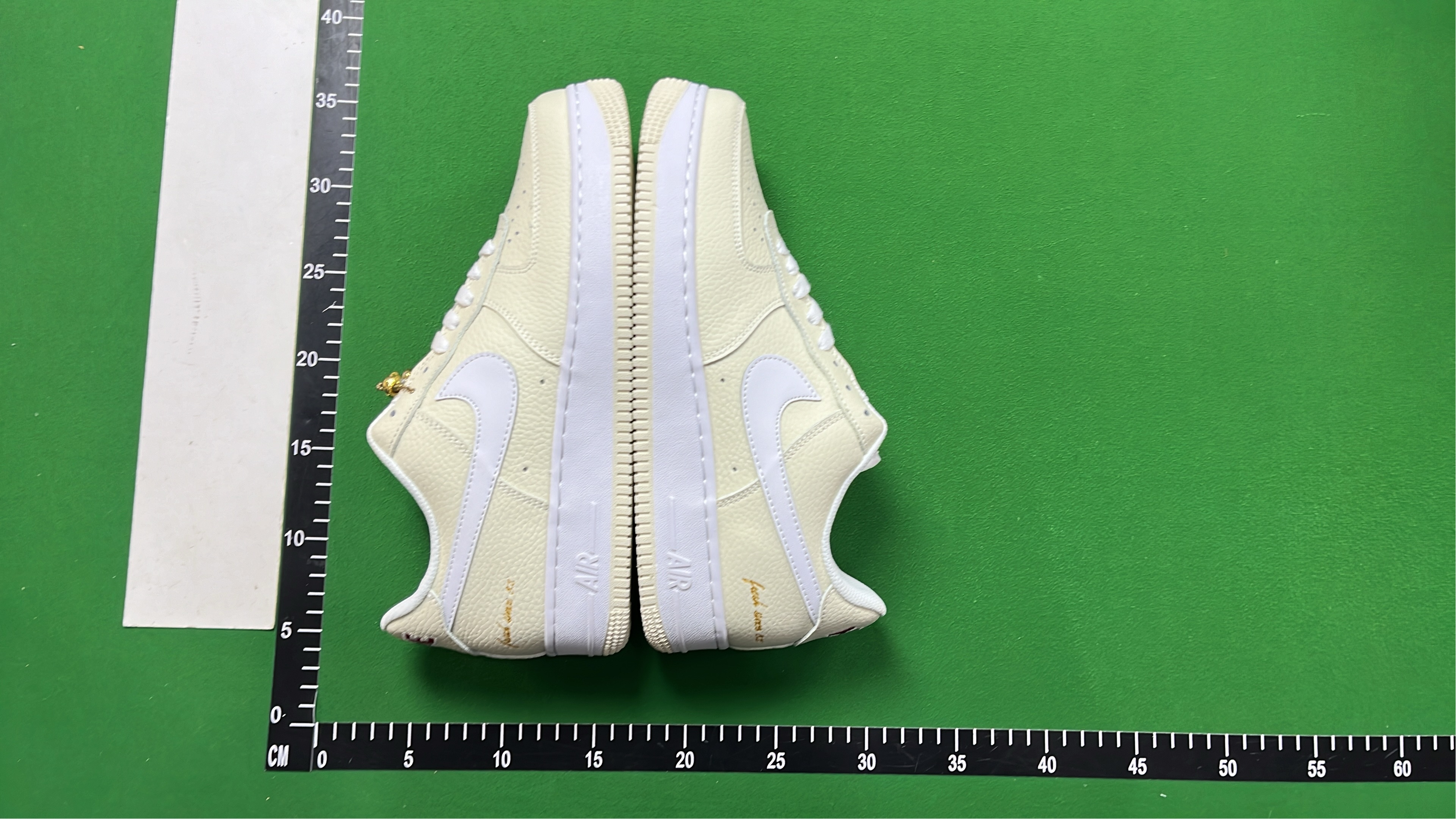 Nike Air Force 1 Low White Black Gold Sneakers