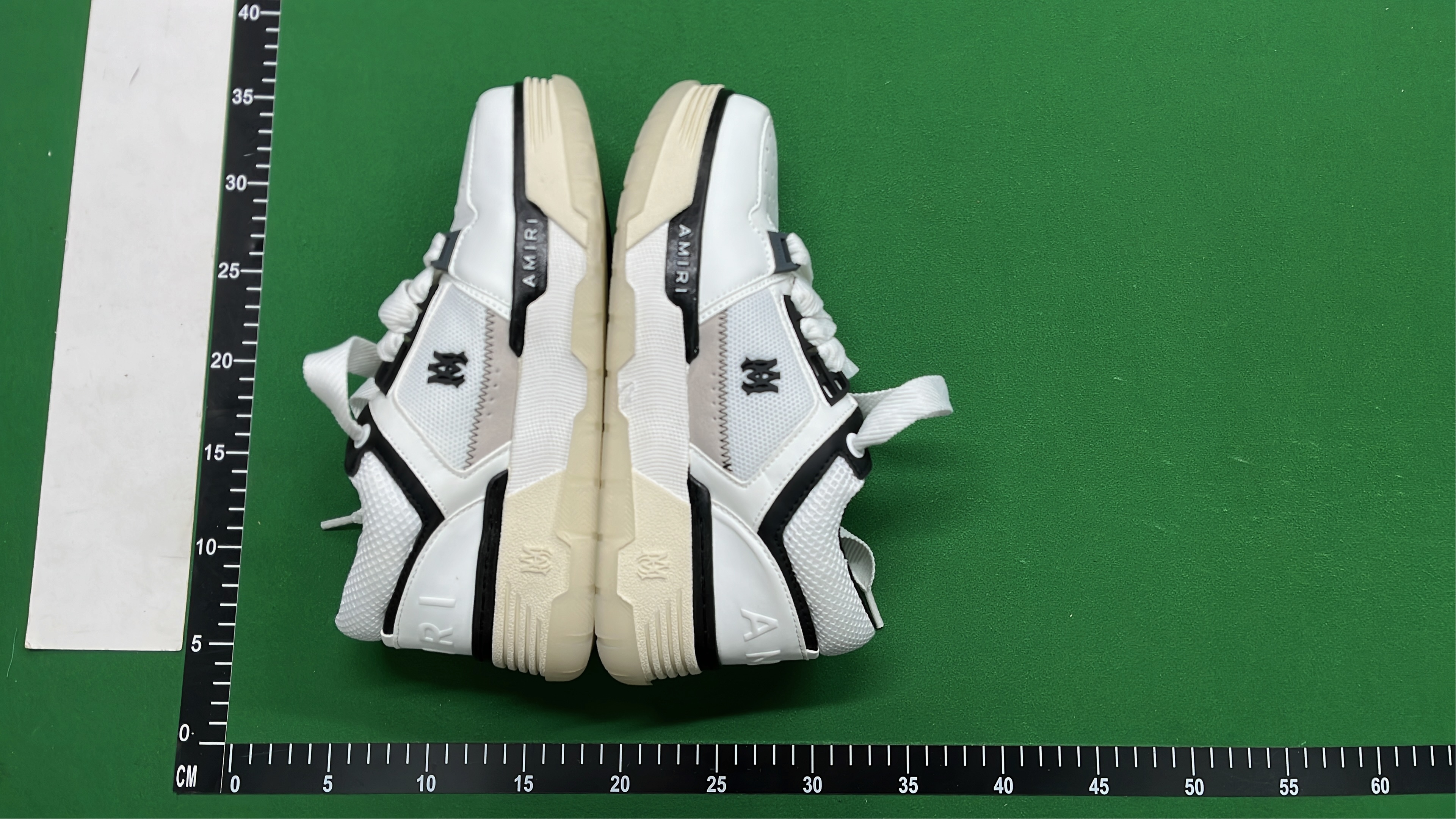 Amiri White Black Sneakers Chunky Logo Design