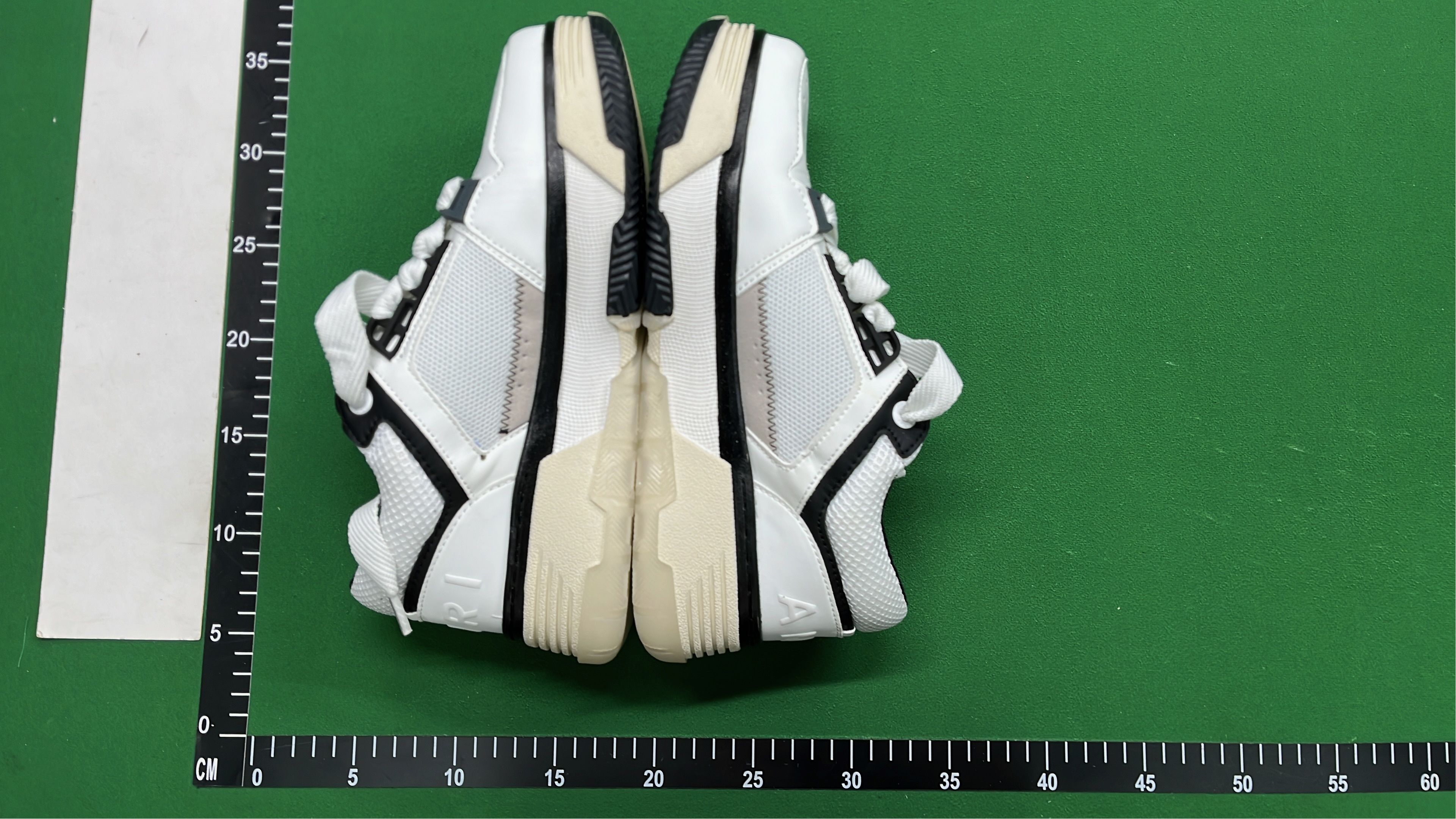 Amiri White Black Sneakers Chunky Logo Design