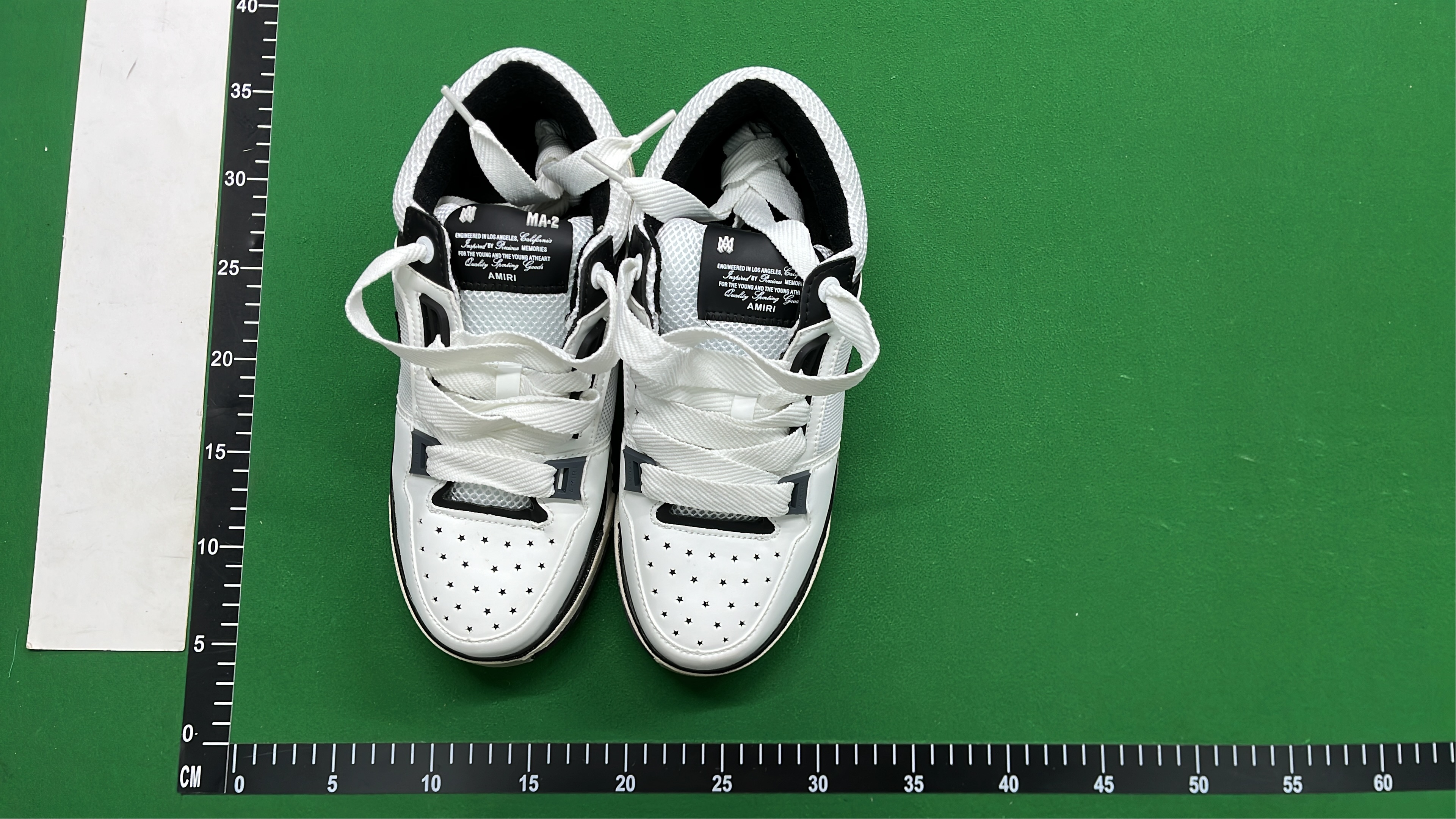 Amiri White Black Sneakers Chunky Logo Design
