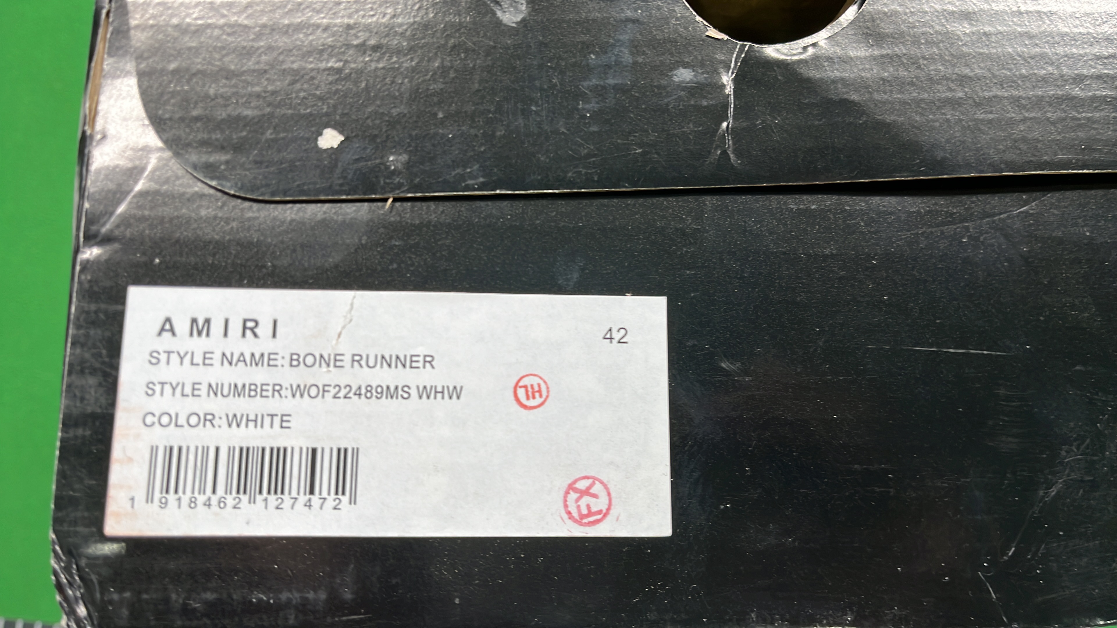 Amiri White Black Sneakers Chunky Logo Design