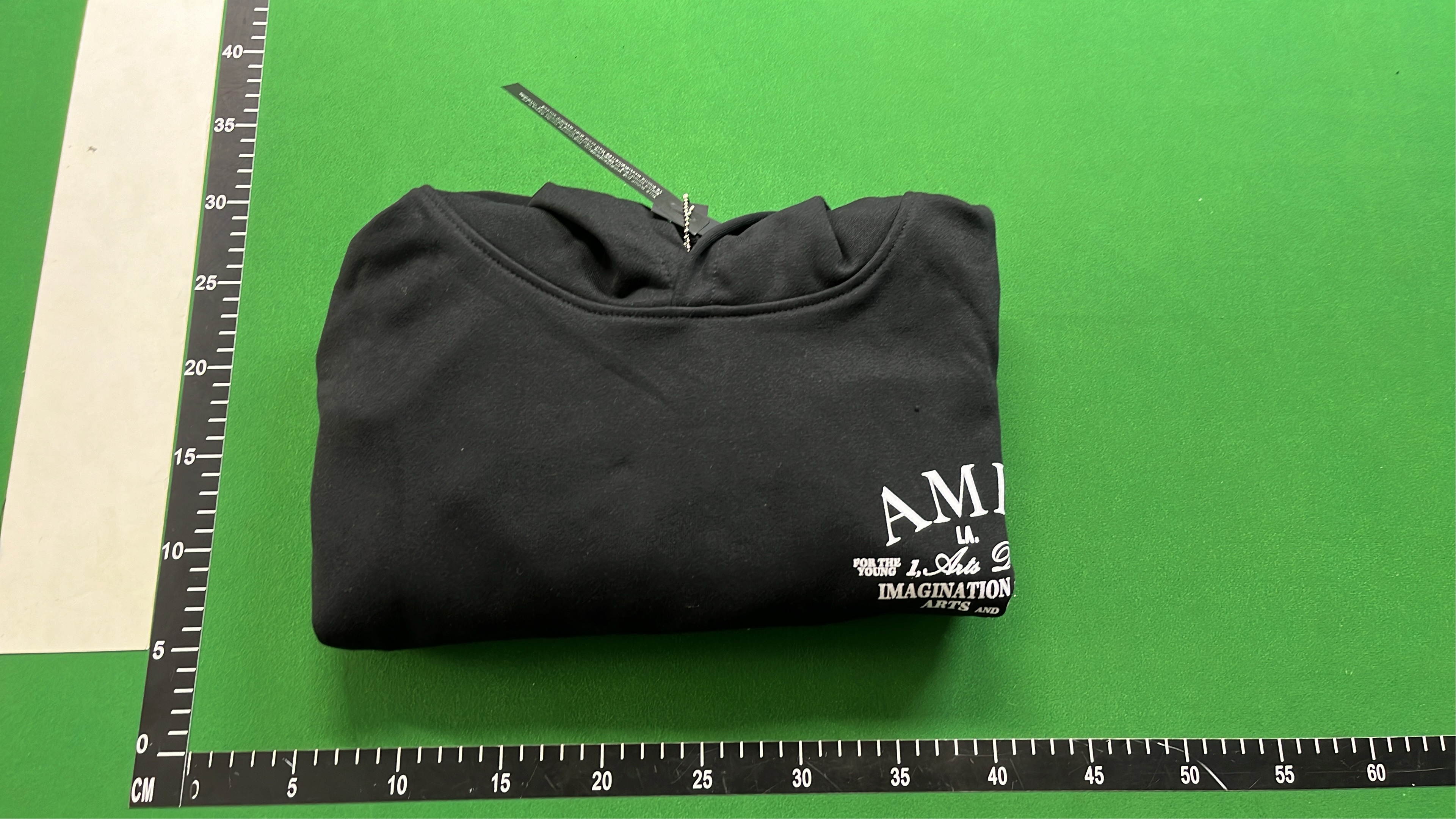 Black Hoodie with Embellished Logo Design