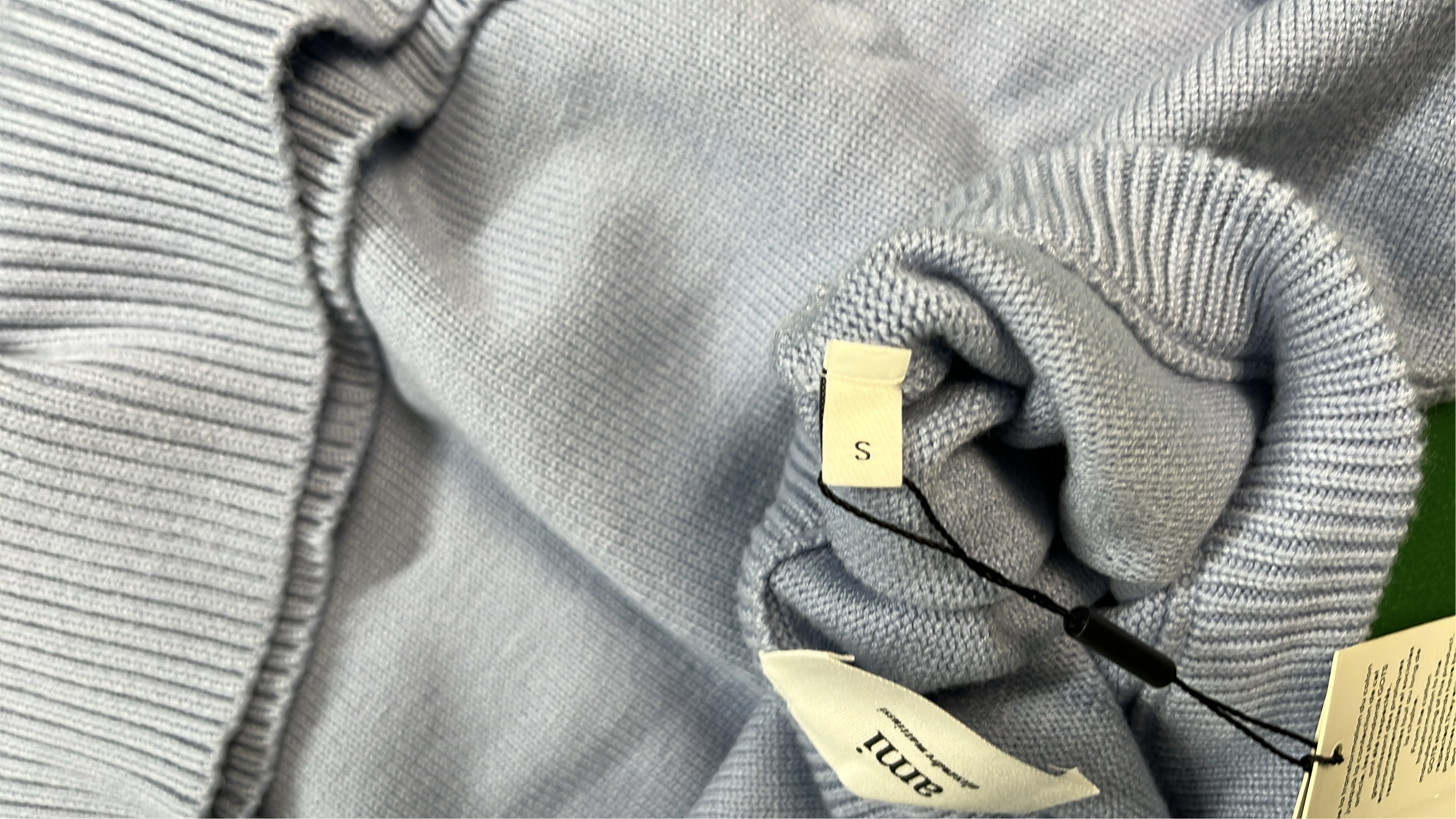Pink Heart Logo Knit Sweater by ami