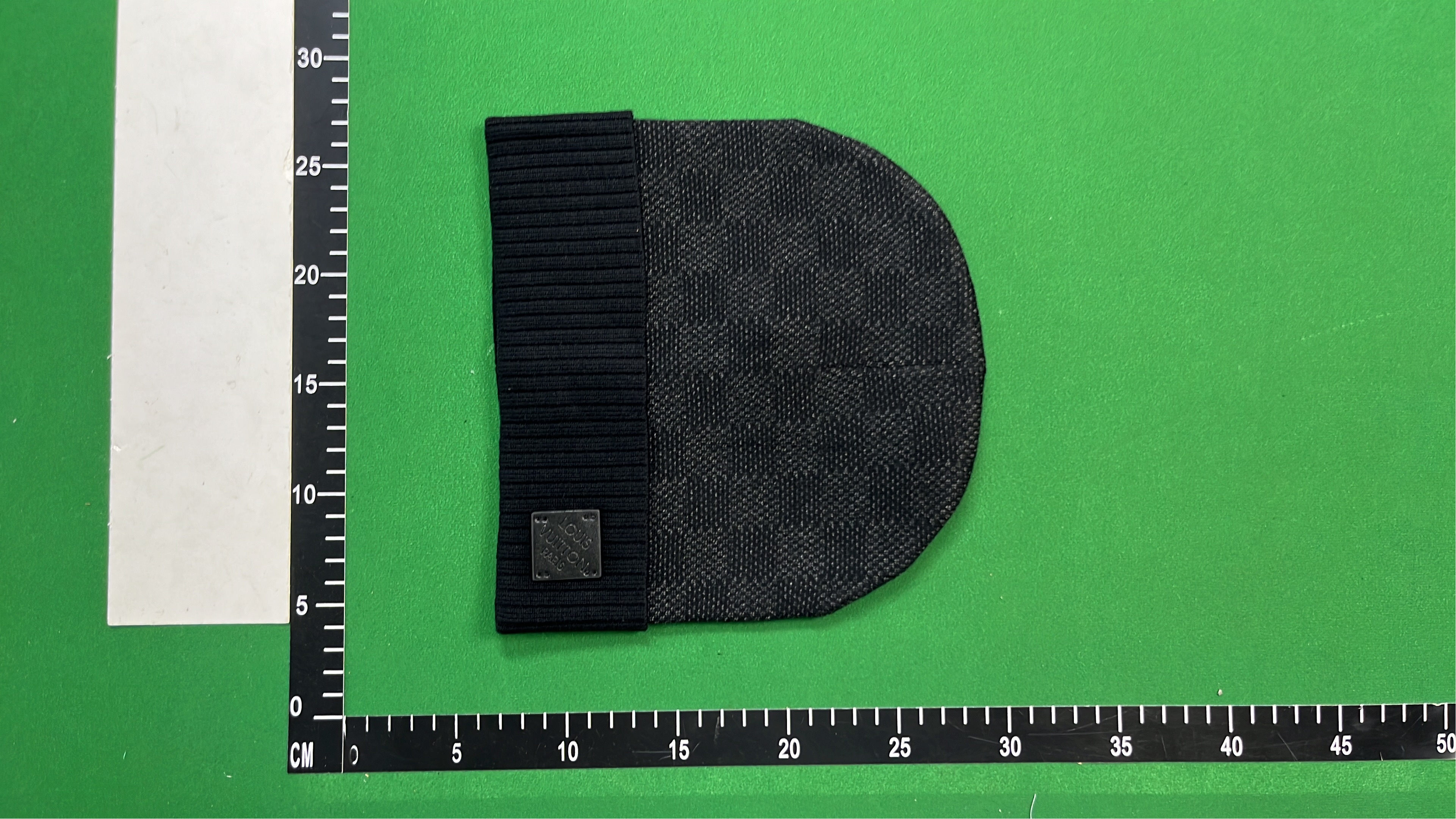 LV Monogram Checkered Beanie Hat - Brown