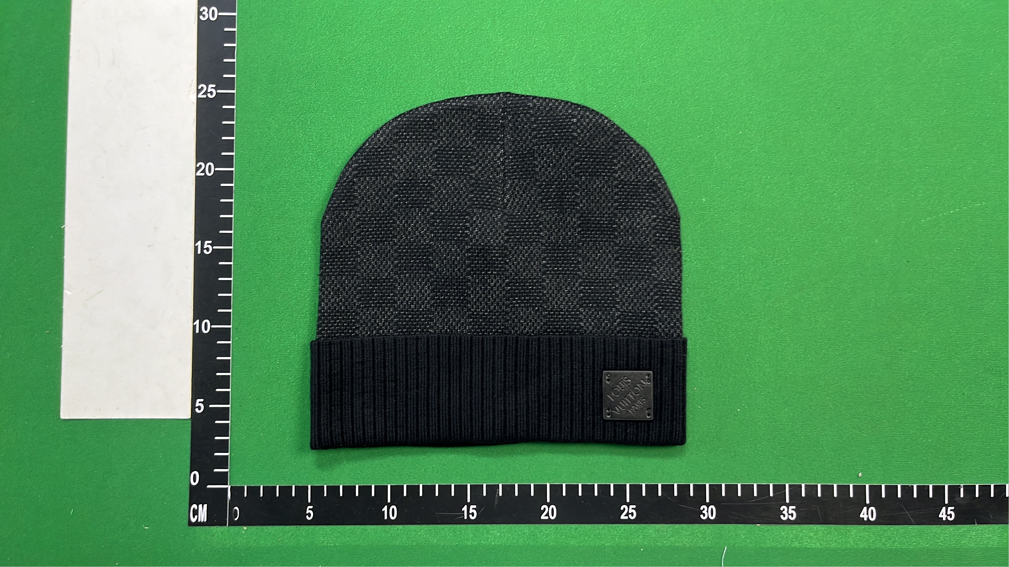 LV Monogram Checkered Beanie Hat - Brown