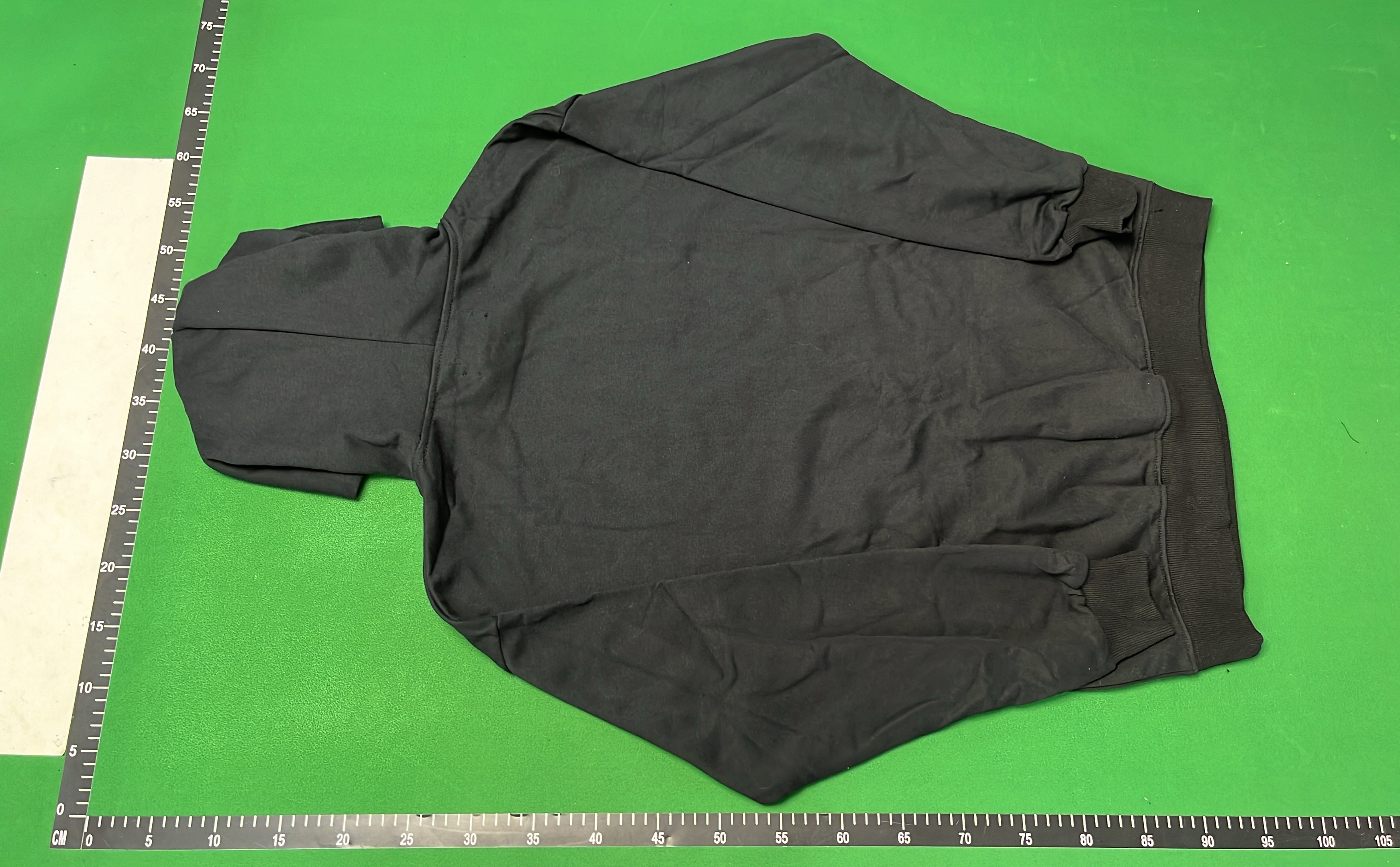 AMIRI Black Hoodie with Distressed Logo Print