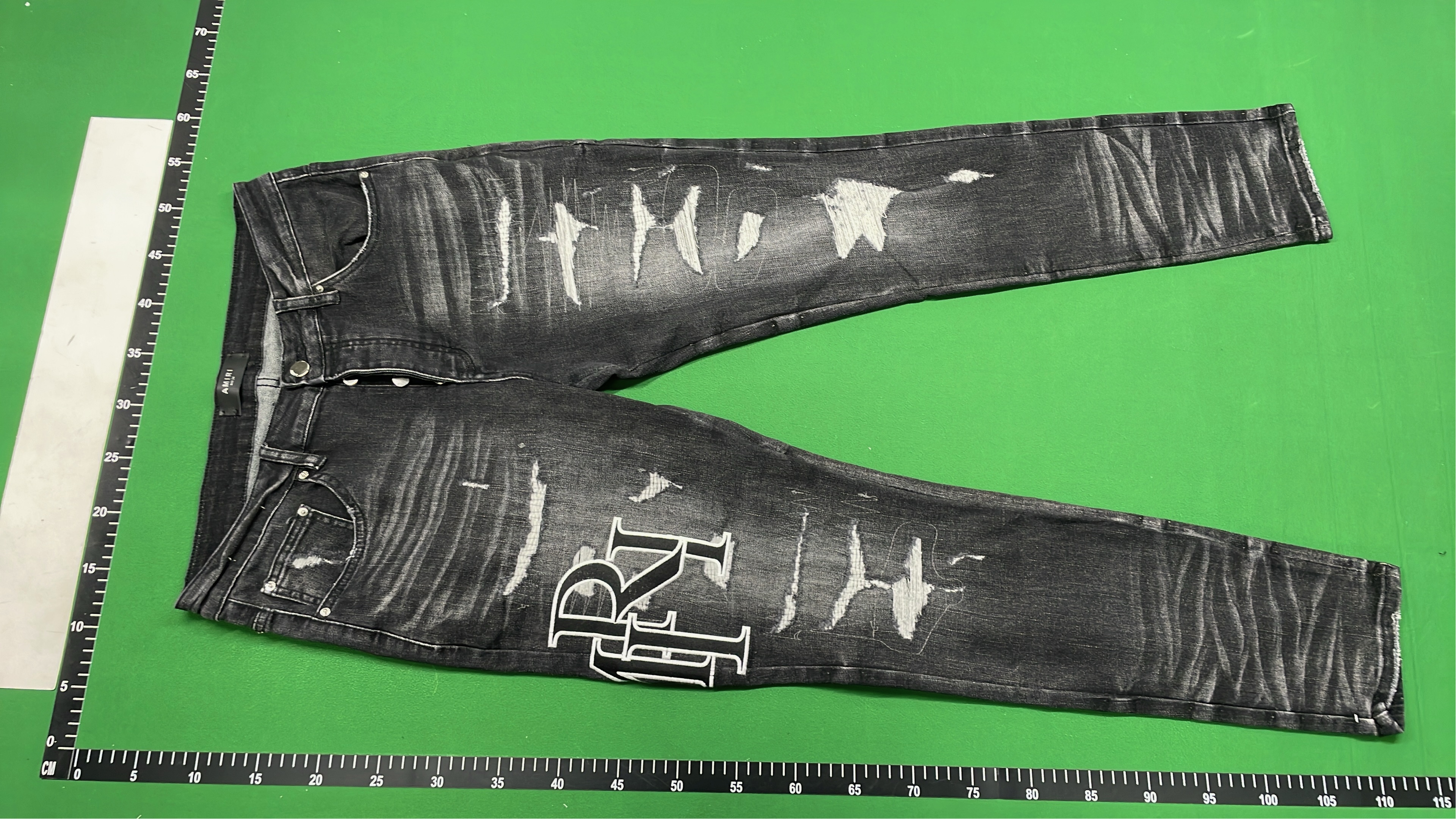 Men's Fashion Distressed Jeans with Patches and Rips