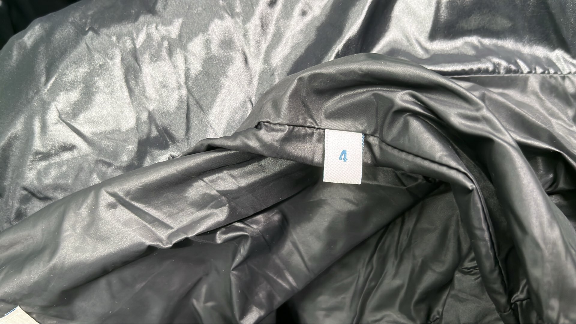 Black Quilted Down Jacket with Hood