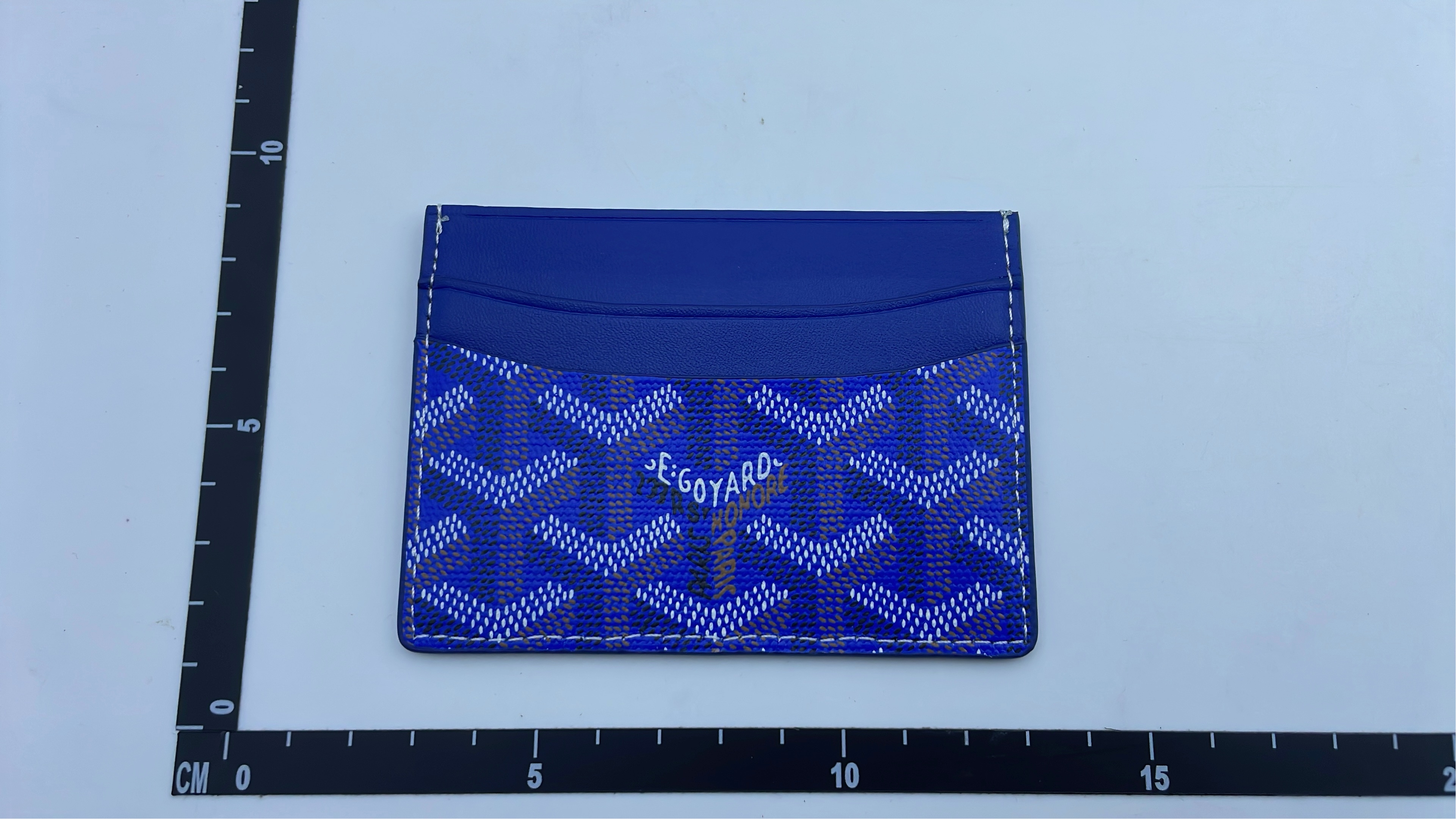 Goyard Green Card Holder with Monogram Pattern