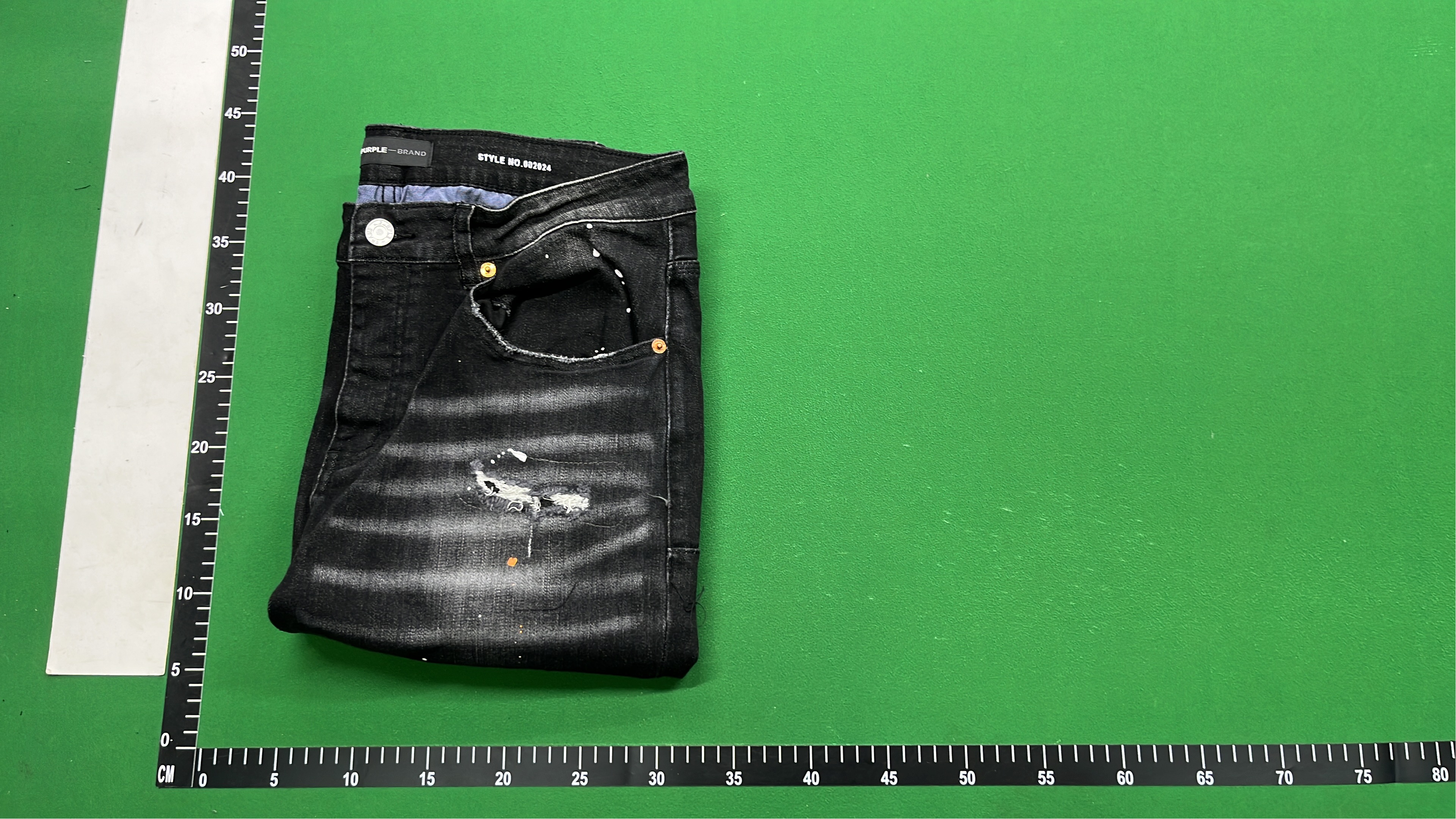 Purple Distressed Denim Jeans for Men