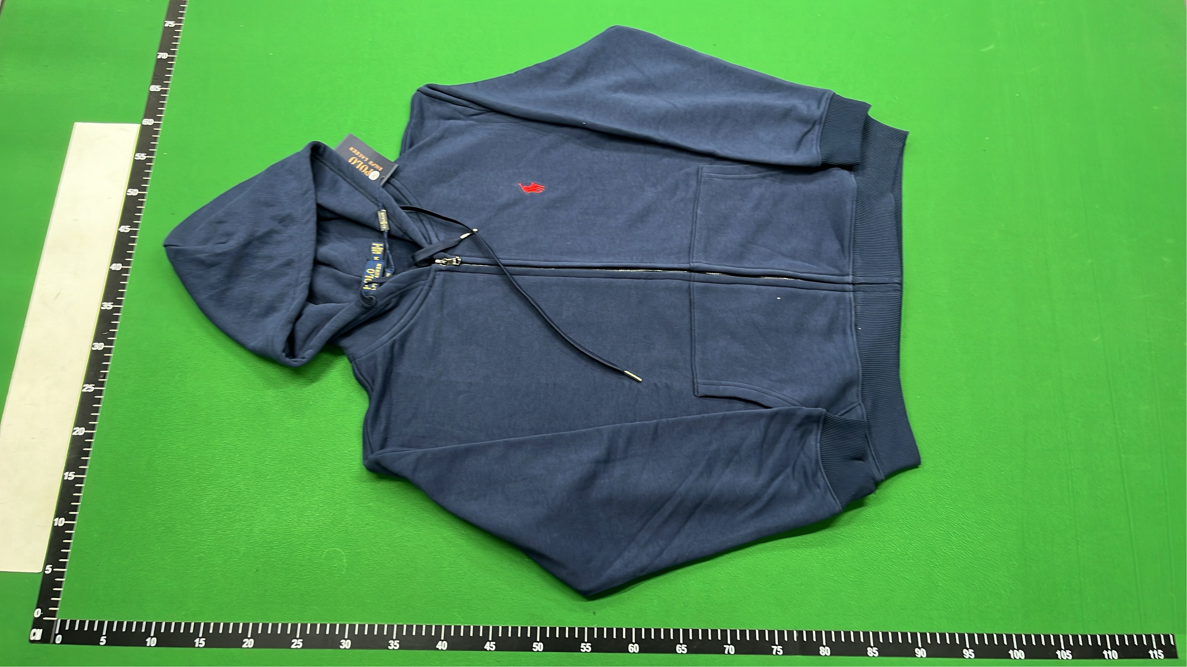 Black Zip-Up Hoodie with Logo