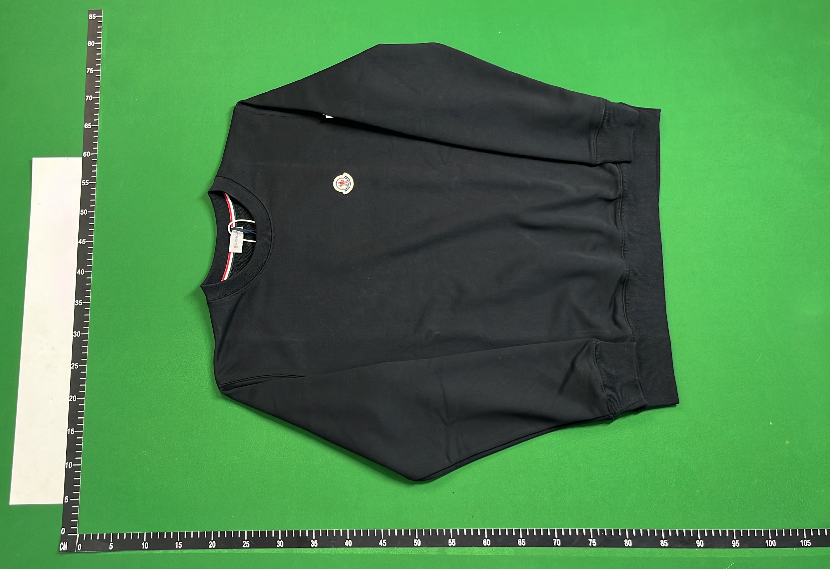 Gray Half-Zip Sweater with Logo Patch