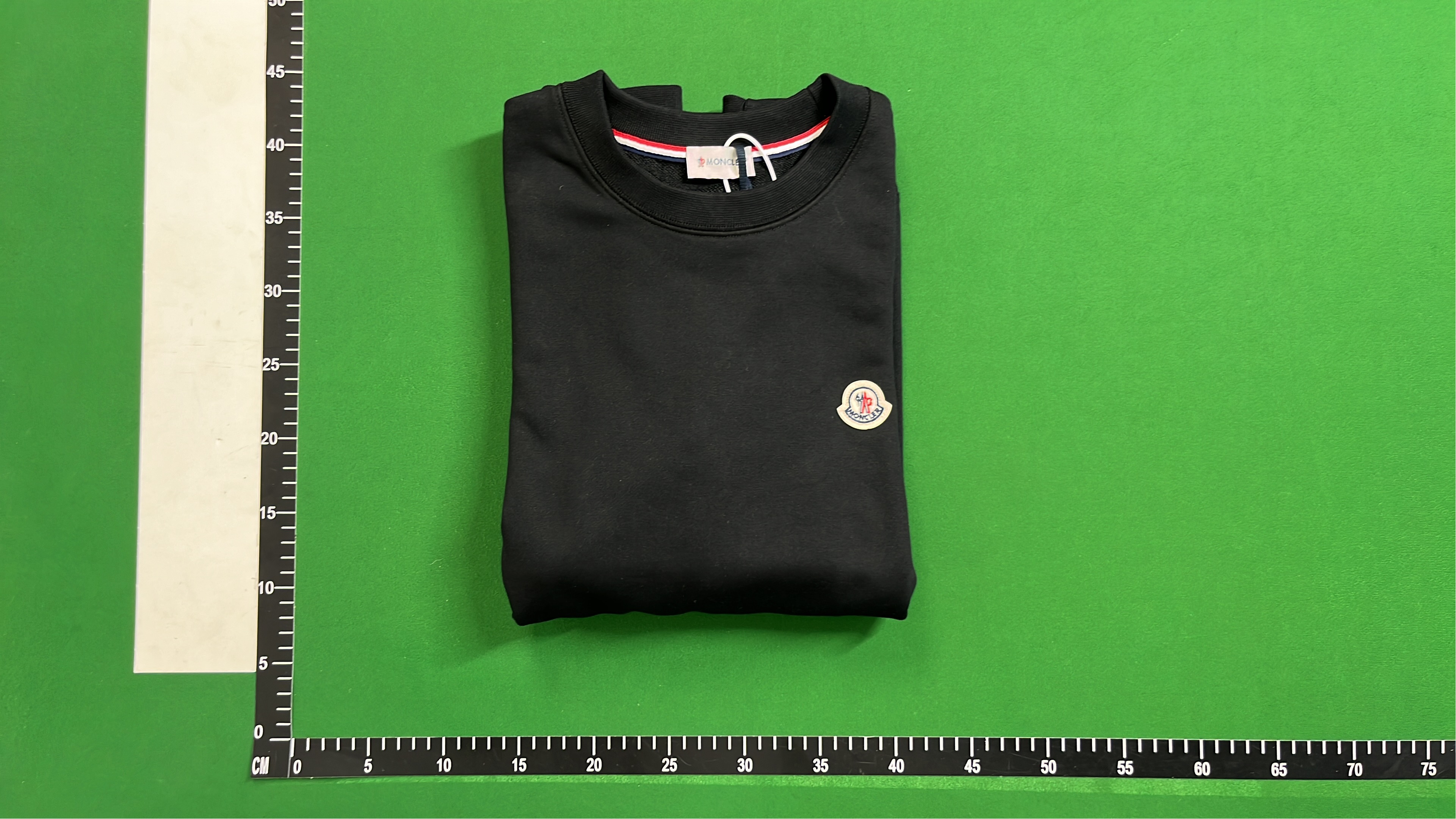 Gray Half-Zip Sweater with Logo Patch