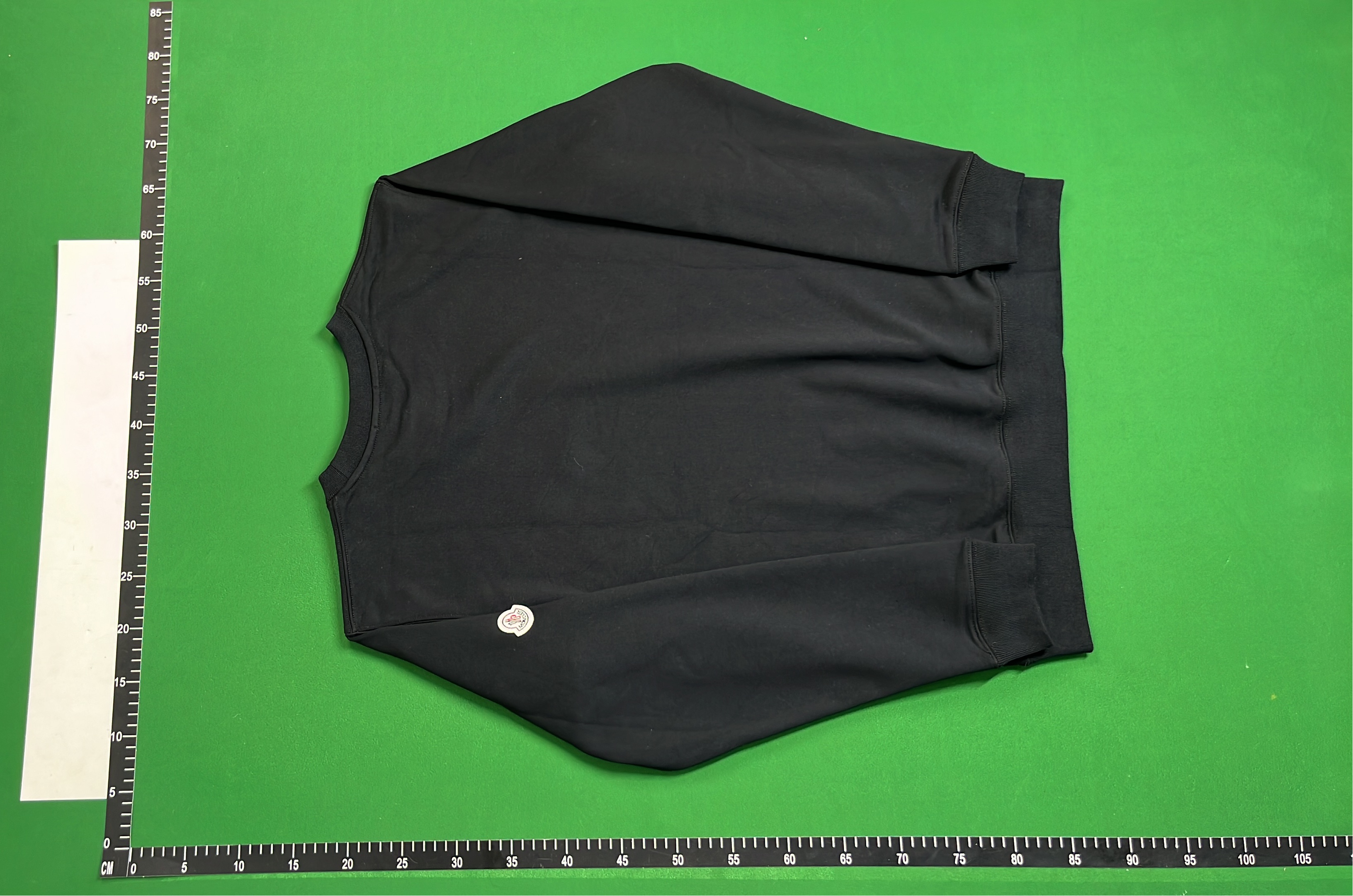 Gray Half-Zip Sweater with Logo Patch