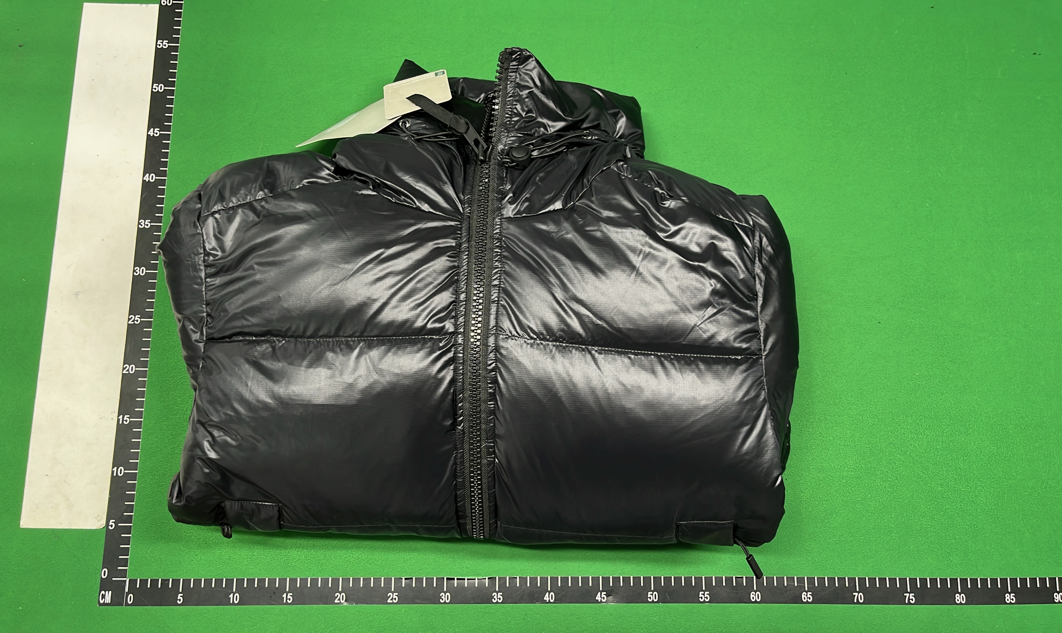 Canada Goose Silver Down Jacket with Hood and Logo Patch