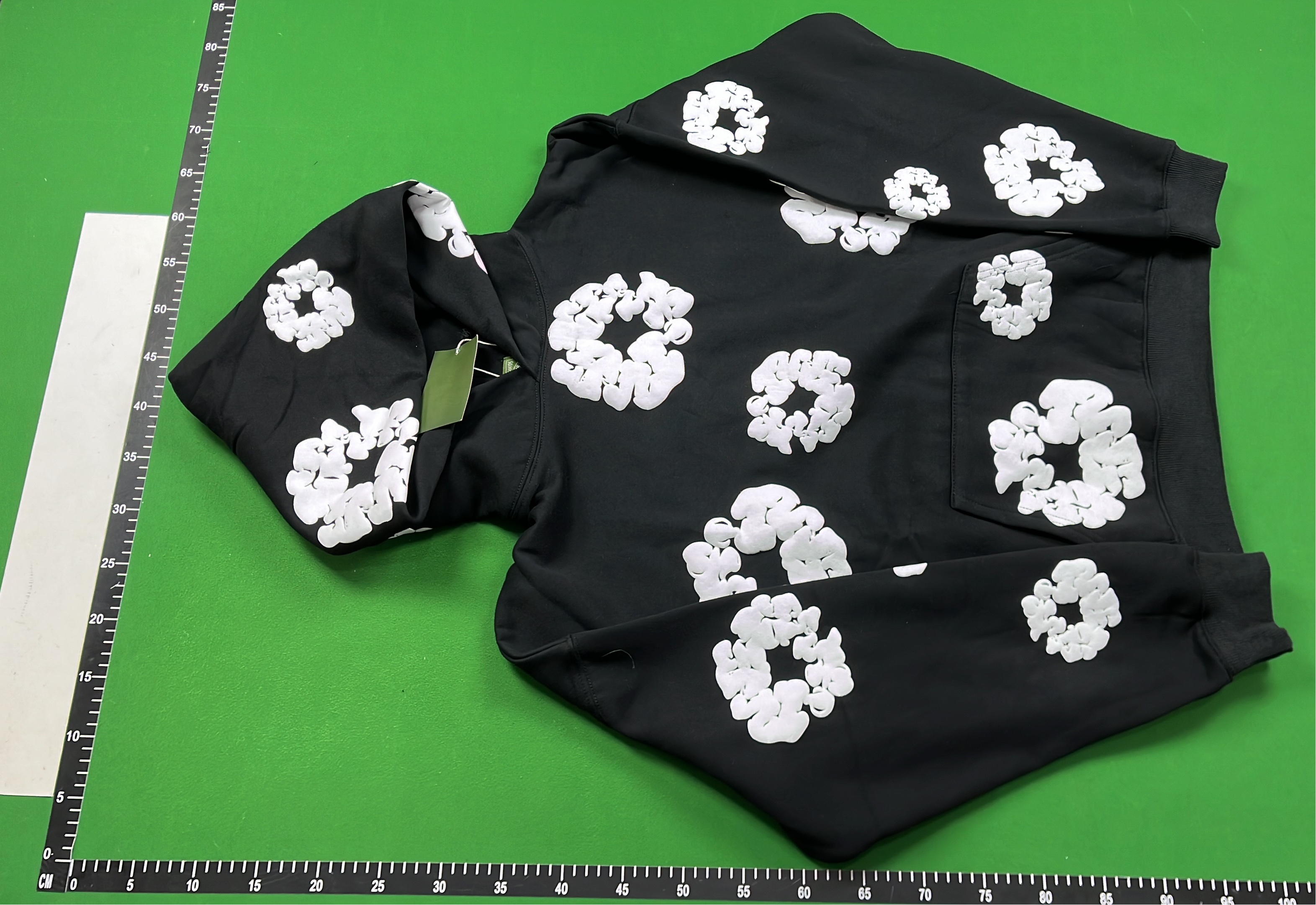 Black Floral Print Hoodie & Pants Set