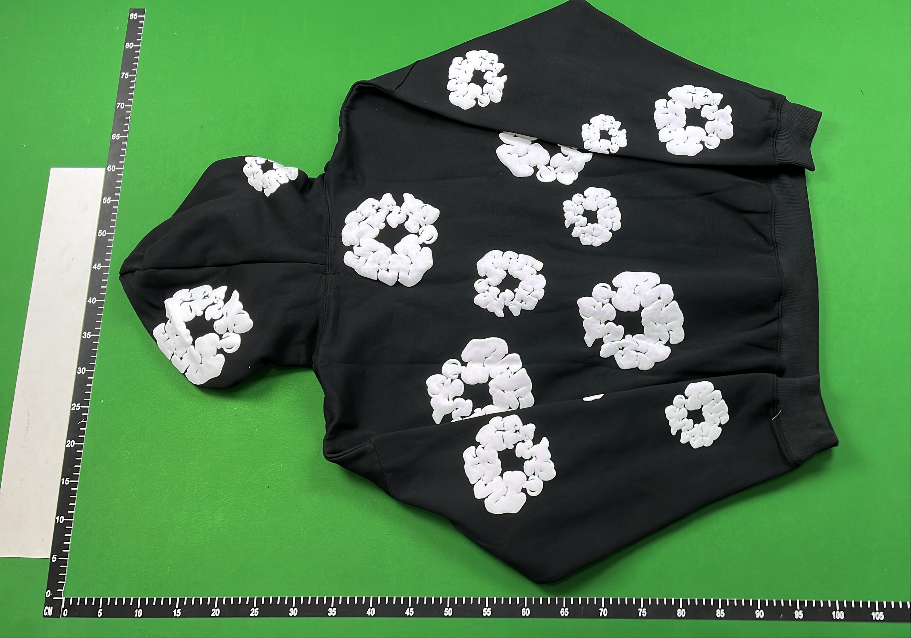 Black Floral Print Hoodie & Pants Set