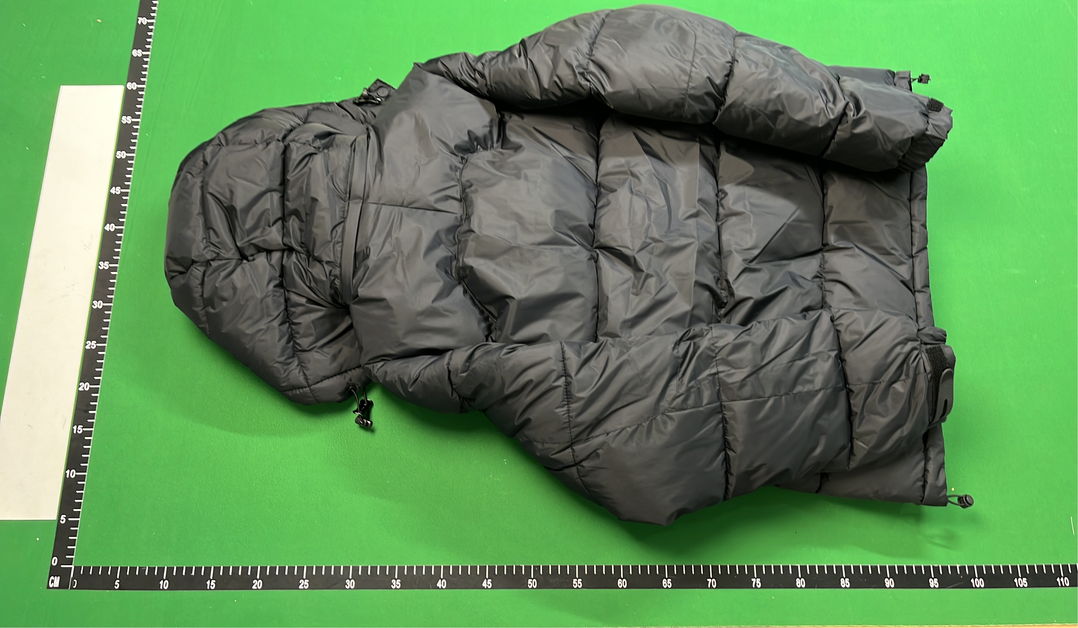 Men's Black Hooded Puffer Jacket with Red Pony Logo