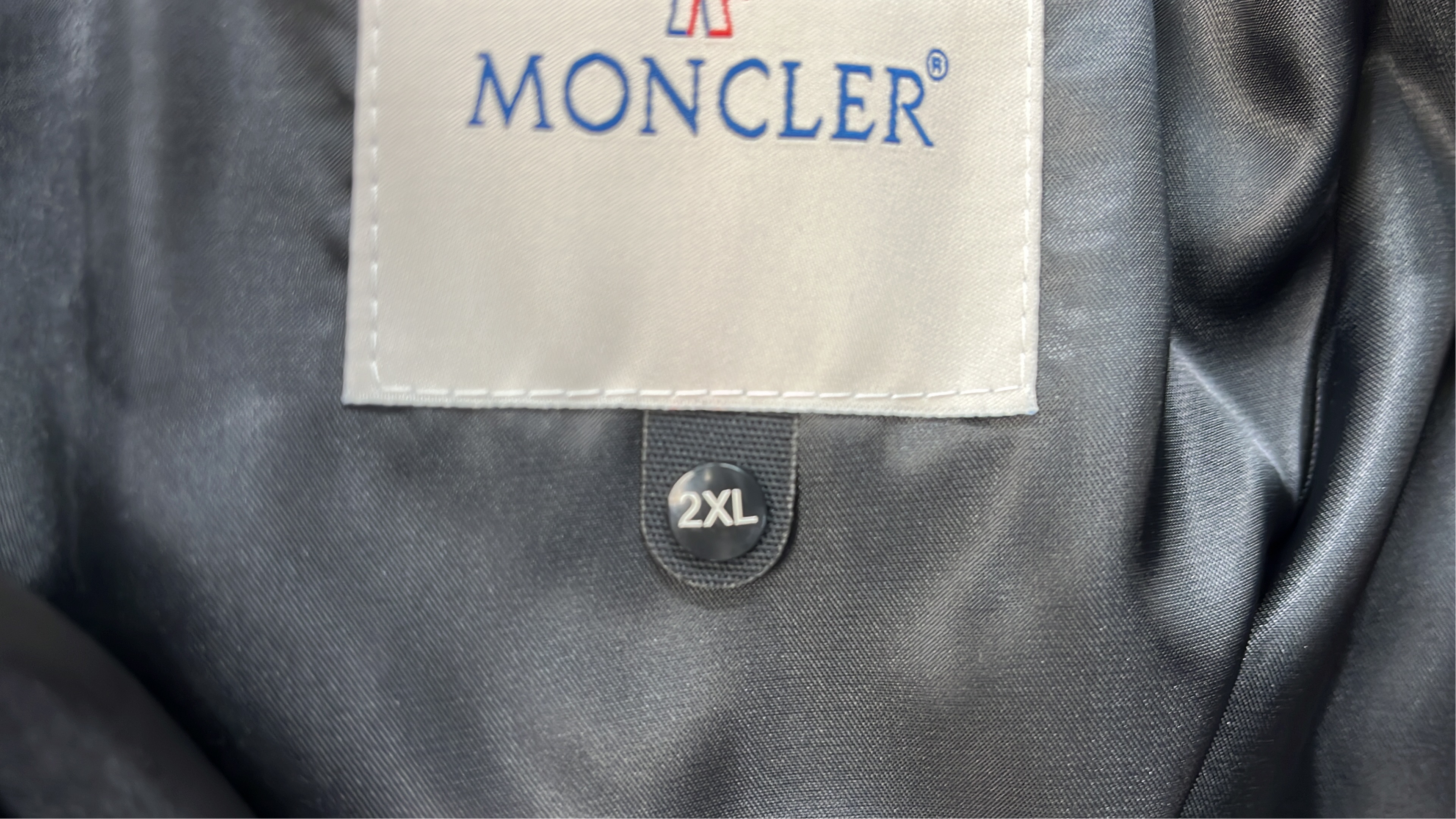White Moncler Down Jacket with Hood and Logo Patches