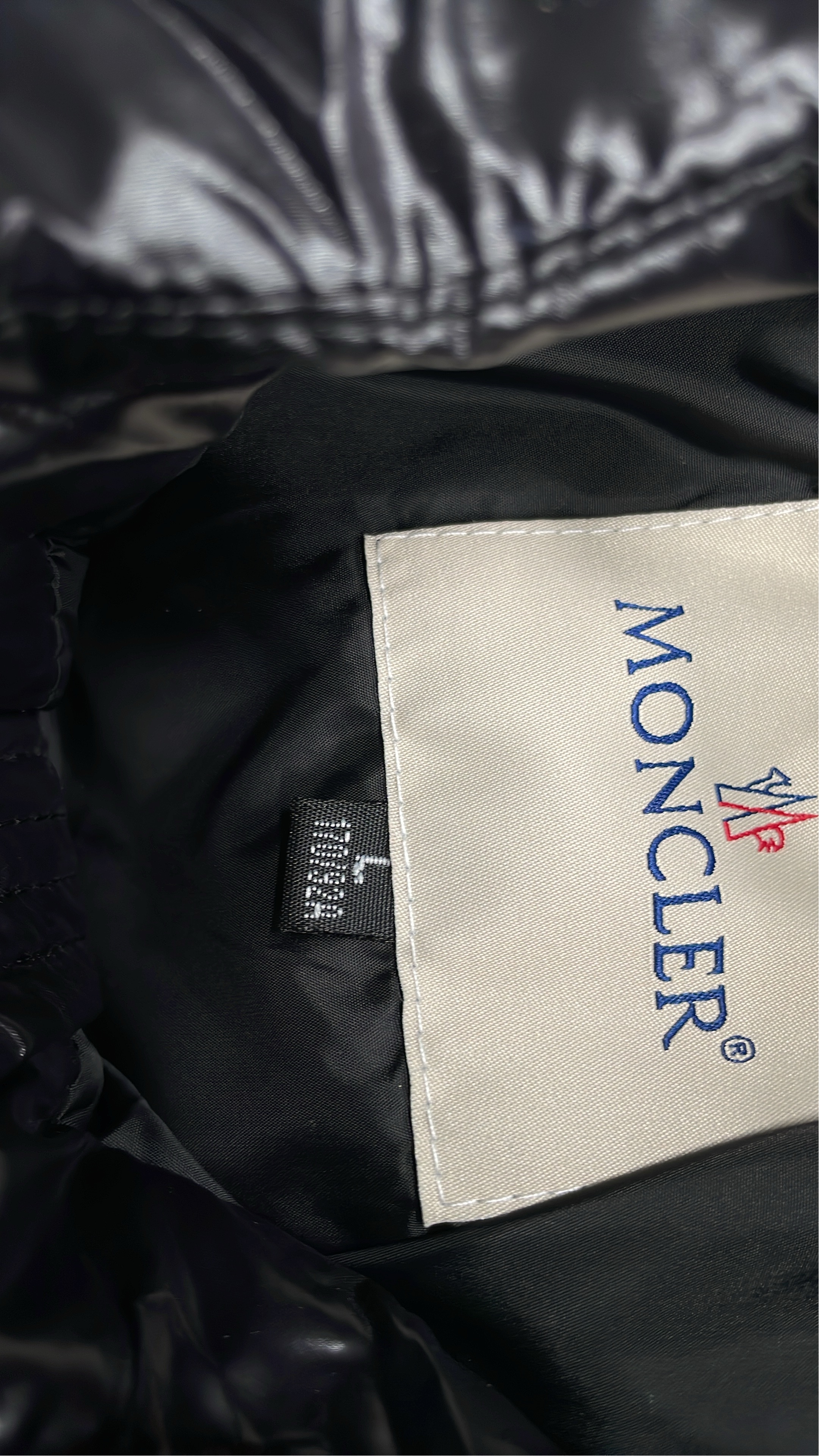 Moncler Black Puffer Jacket with Hood