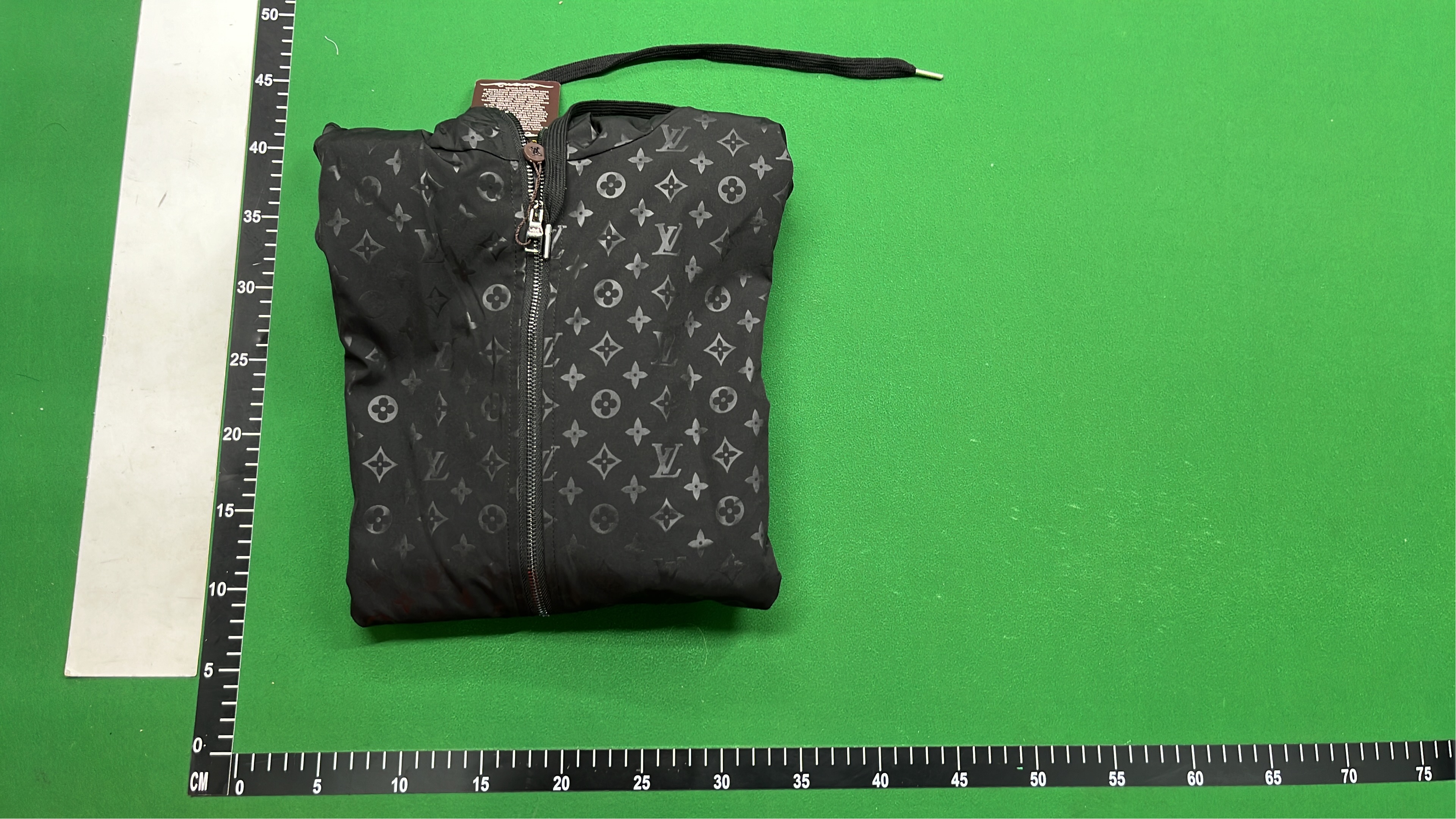 Louis Vuitton Monogram Leather Jacket with Logo Design