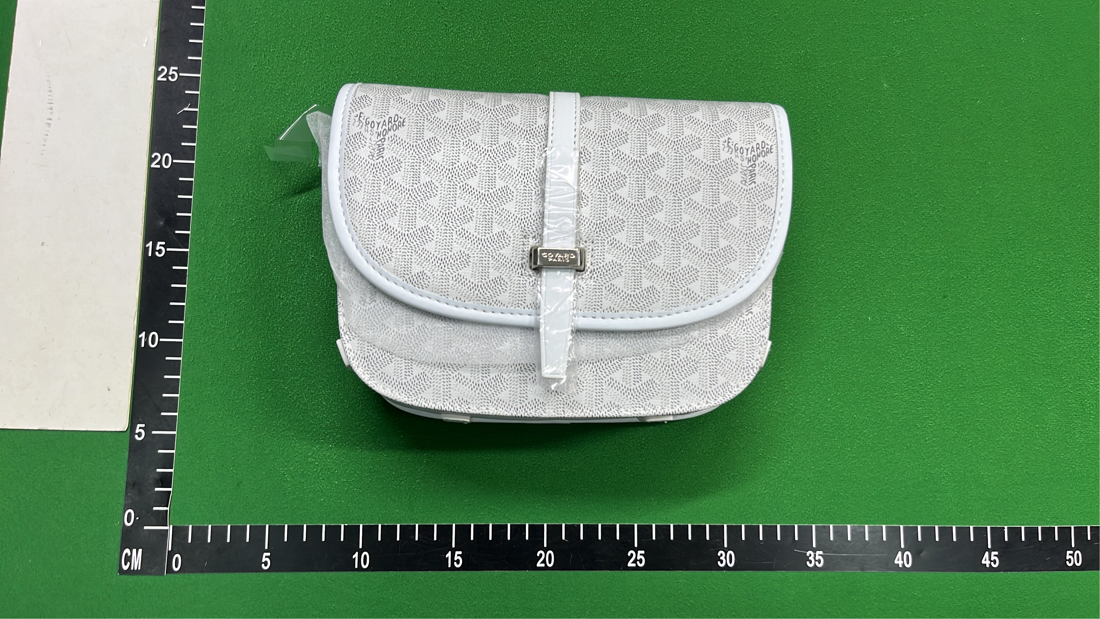 MCM Visetos Mini Shoulder Bag in Gray Monogram Pattern