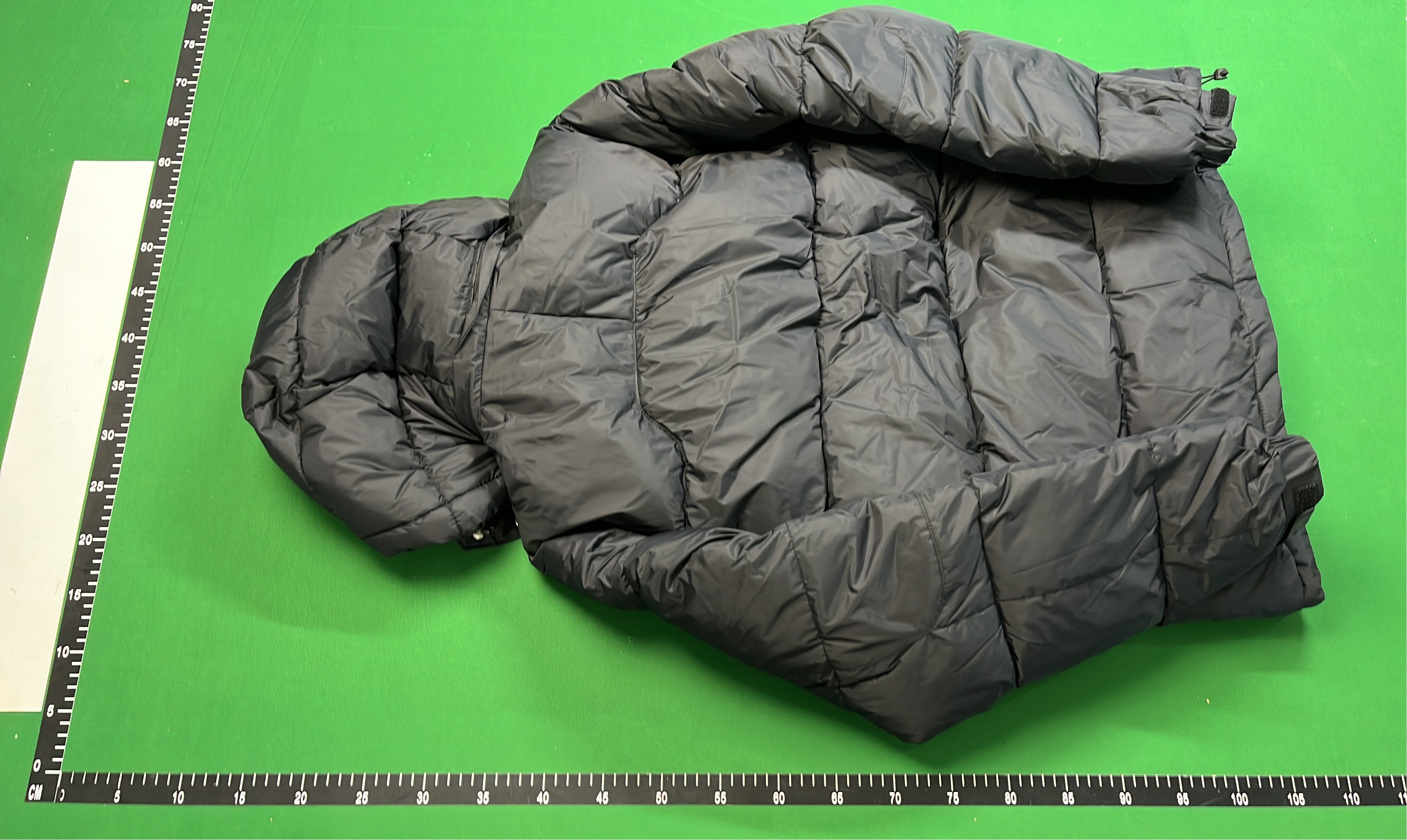 Men's Black Hooded Down Jacket with Red Pony Logo