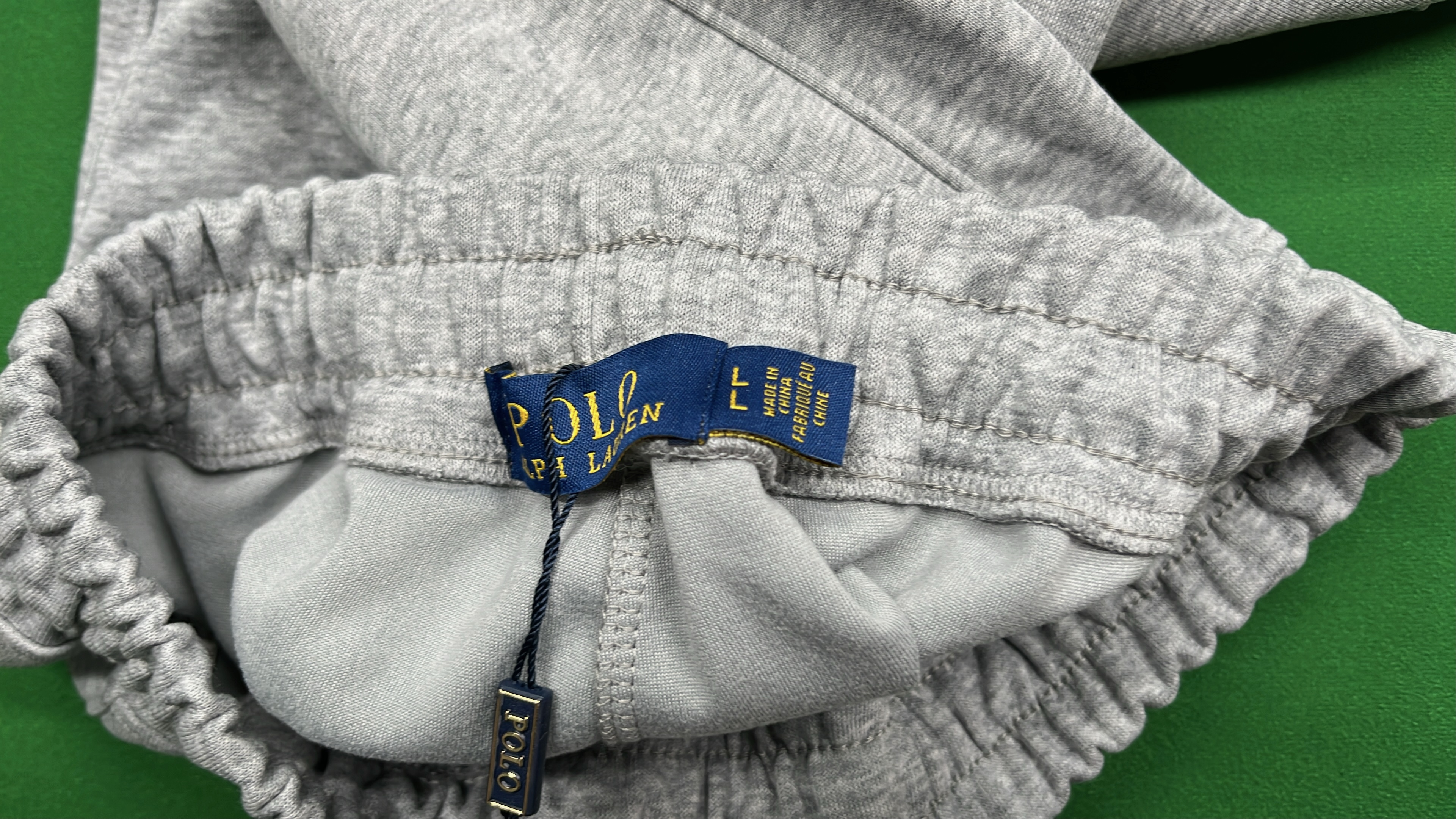 Navy Blue Drawstring Jogger Pants with Logo