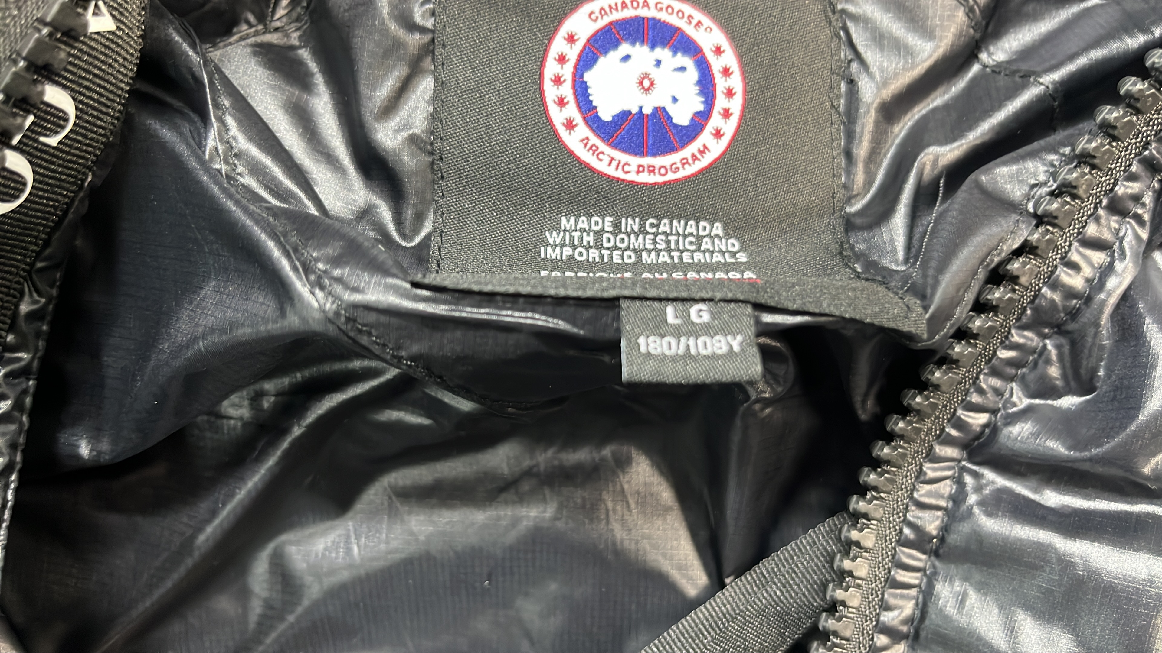 Canada Goose Black Puffer Jacket with Hood