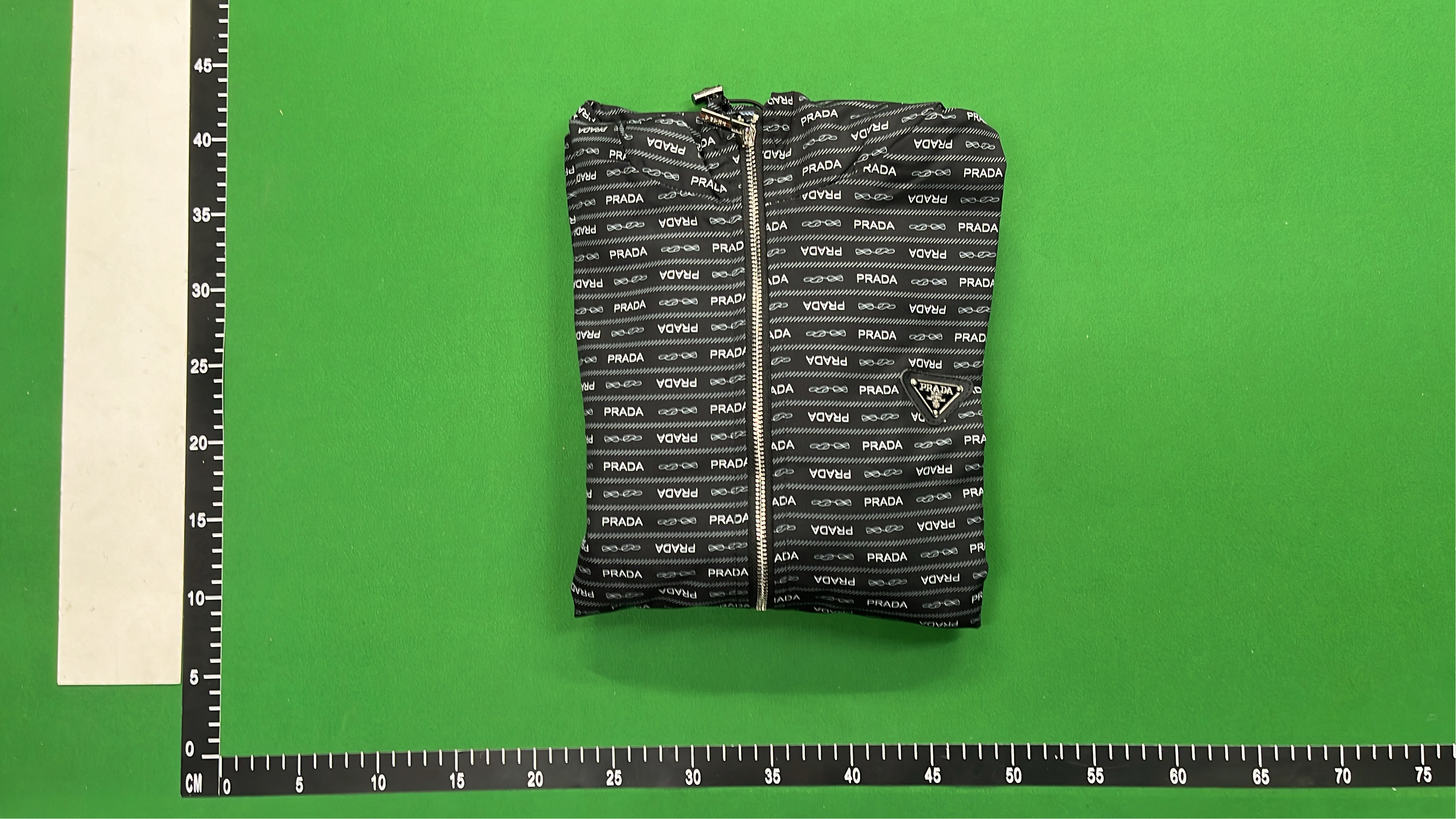 Prada Navy Blue Track Jacket with Logo Stripes