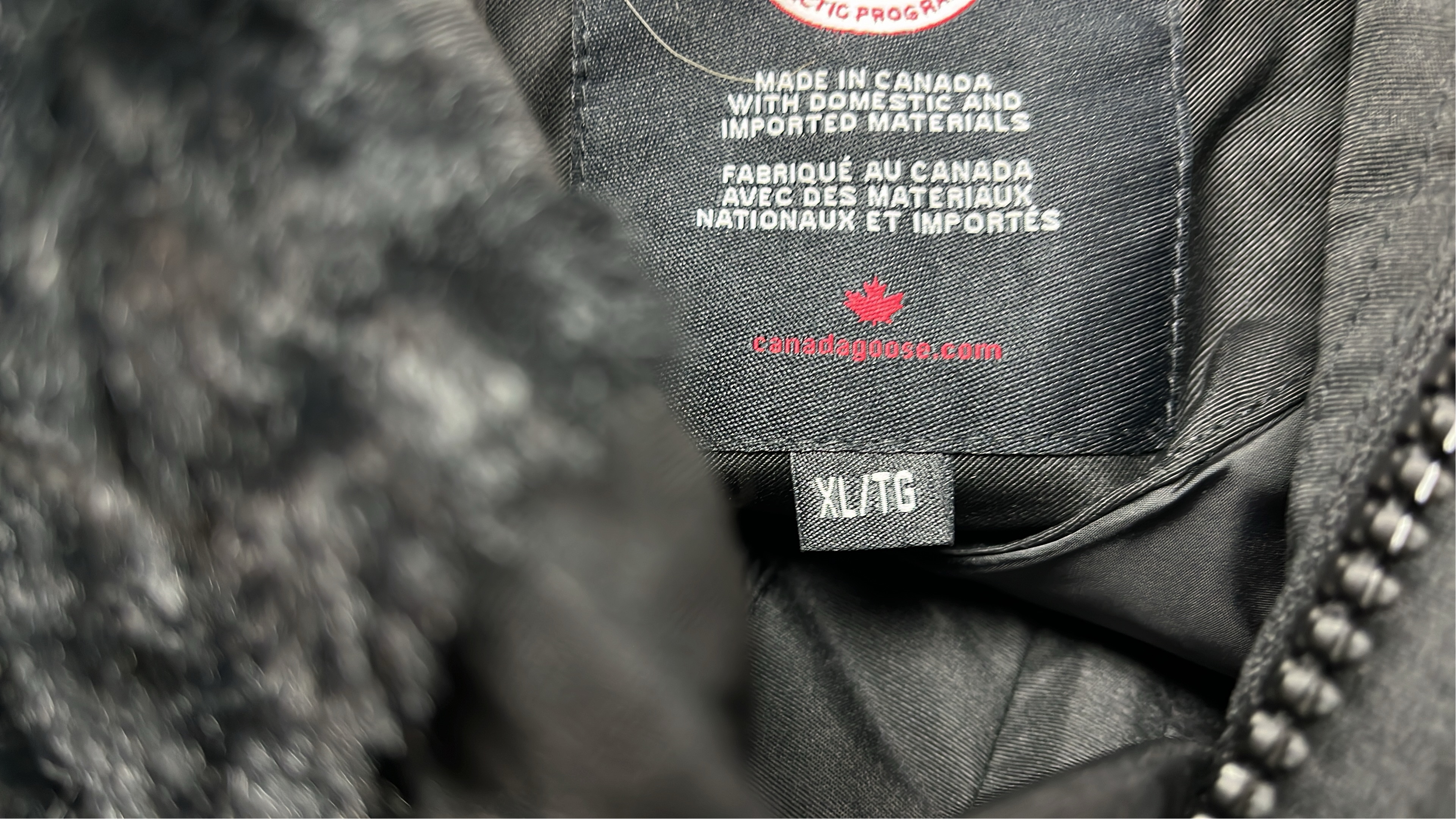 Canada Goose Men's Down Jacket with Fur Hood