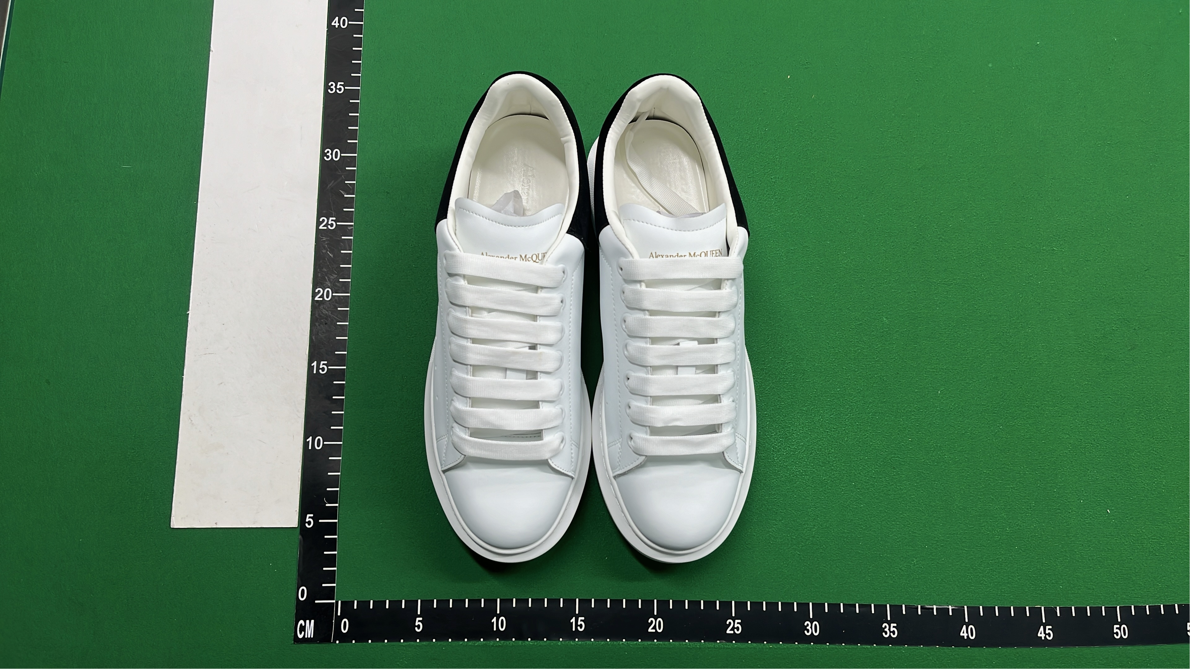 White Leather Sneakers with Thick Sole for Women
