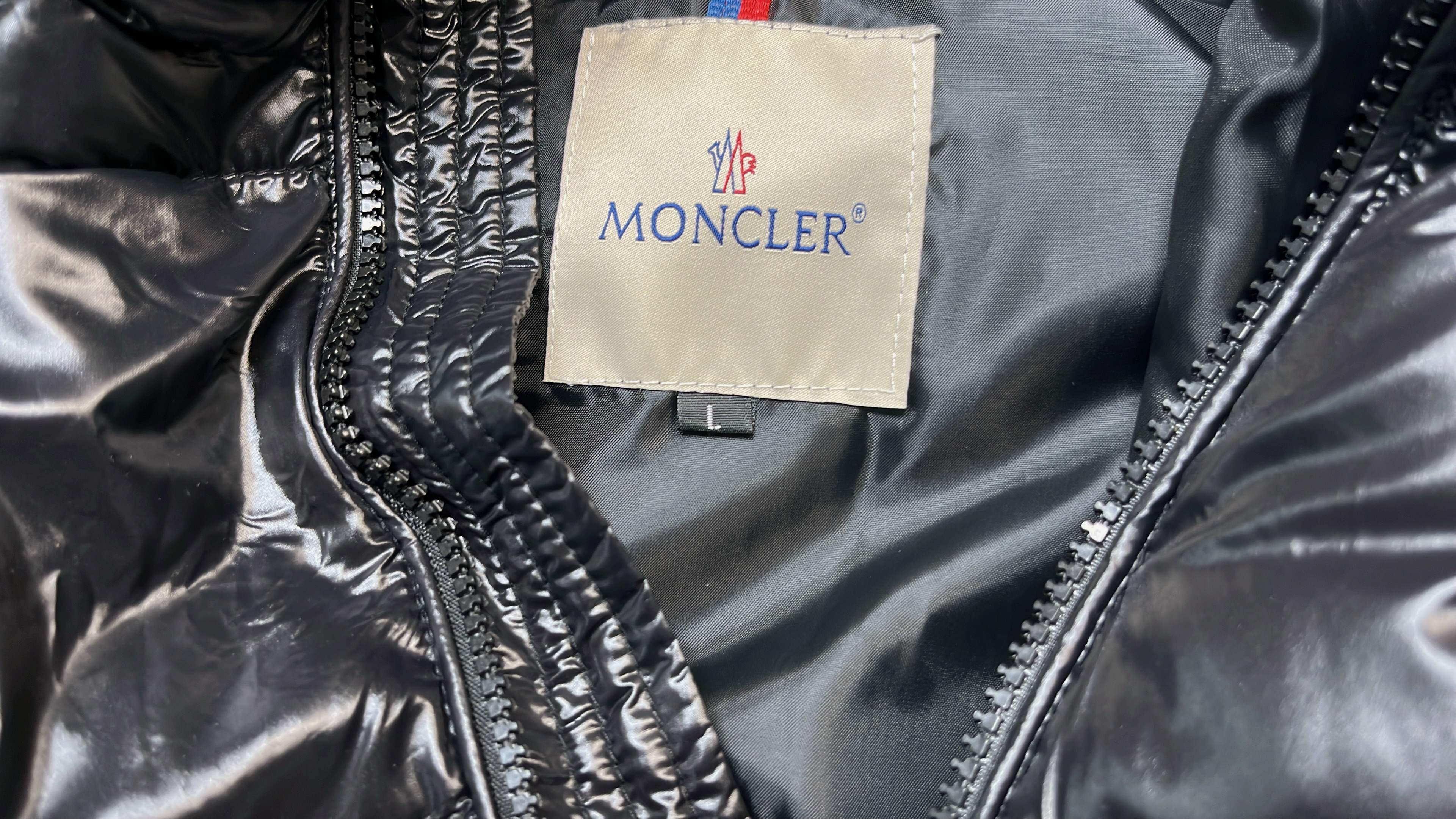 Moncler Black Puffer Jacket with Hood