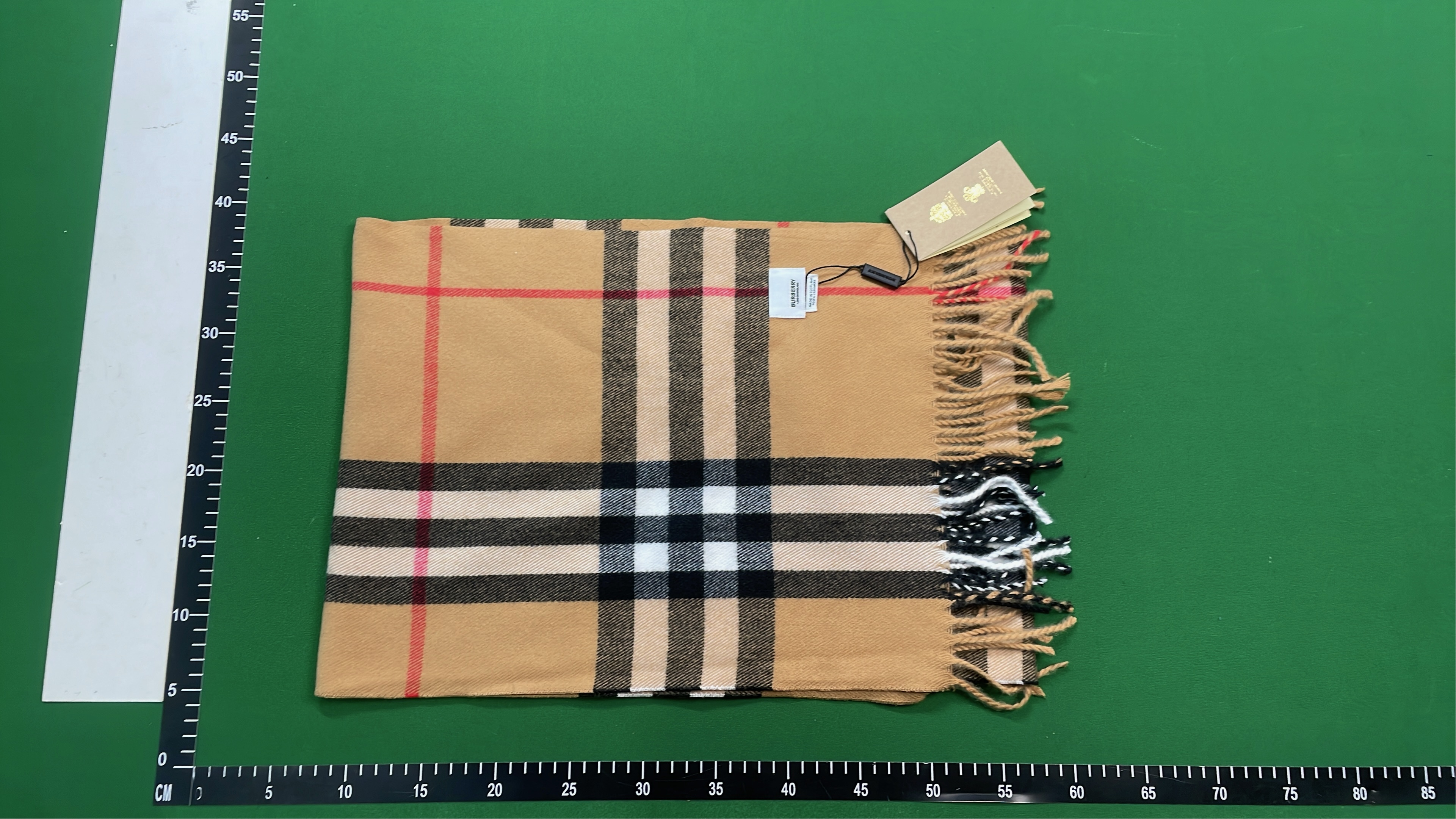 Classic Check Cashmere Scarf for Women and Men