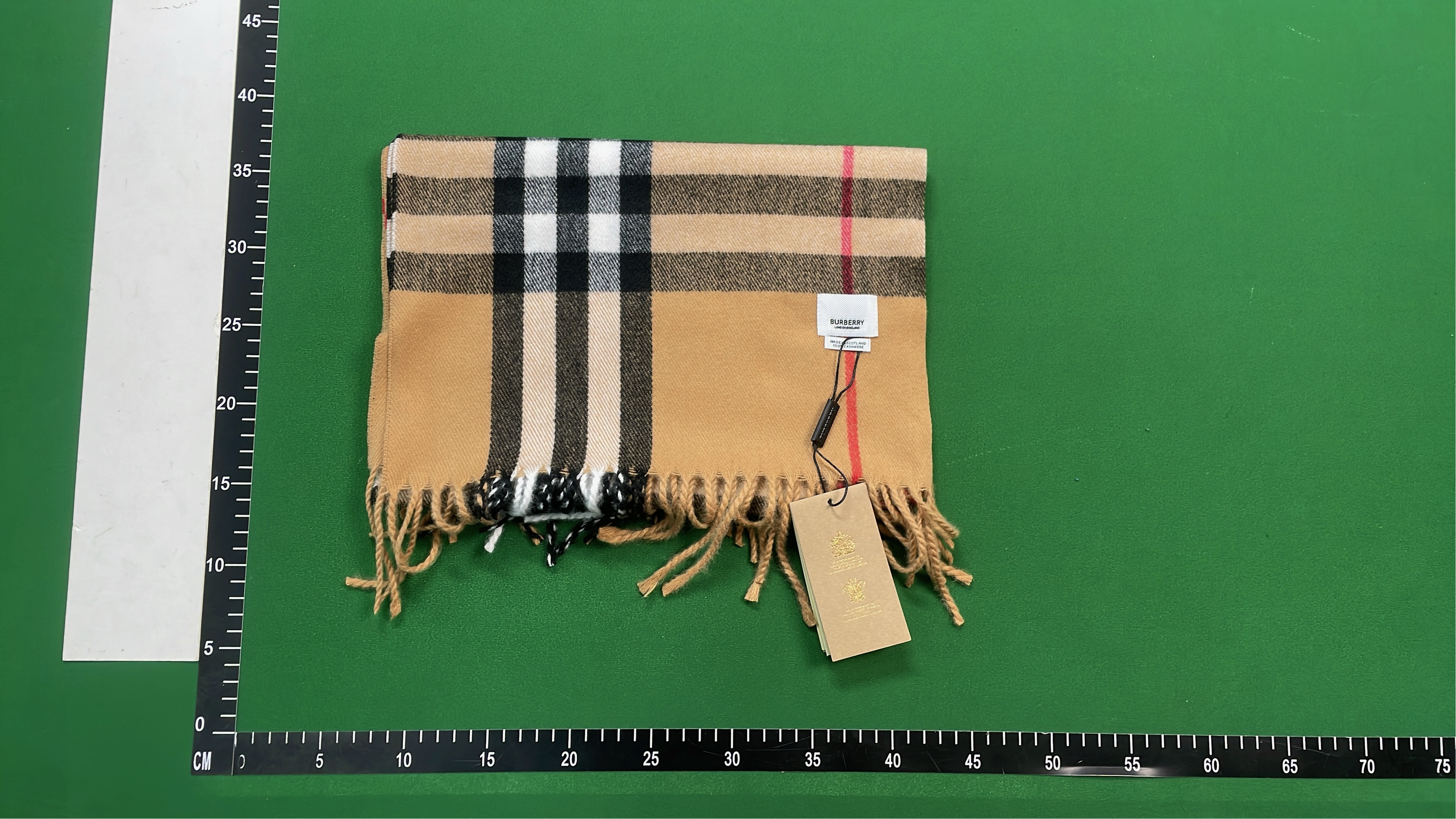 Classic Check Cashmere Scarf for Women and Men