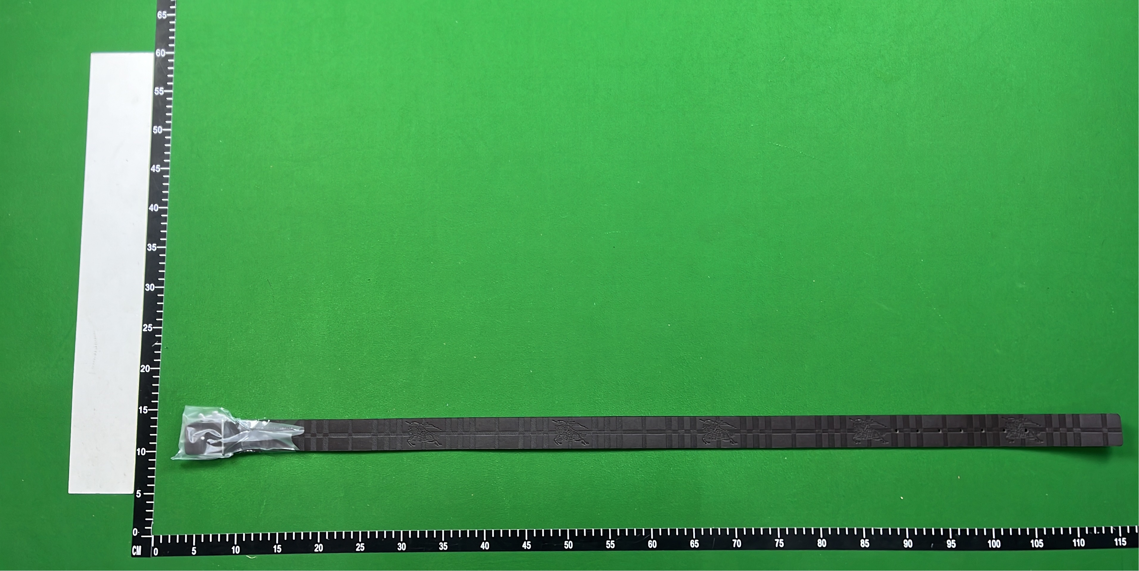 Burberry Monogram Buckle Belt in Black Check